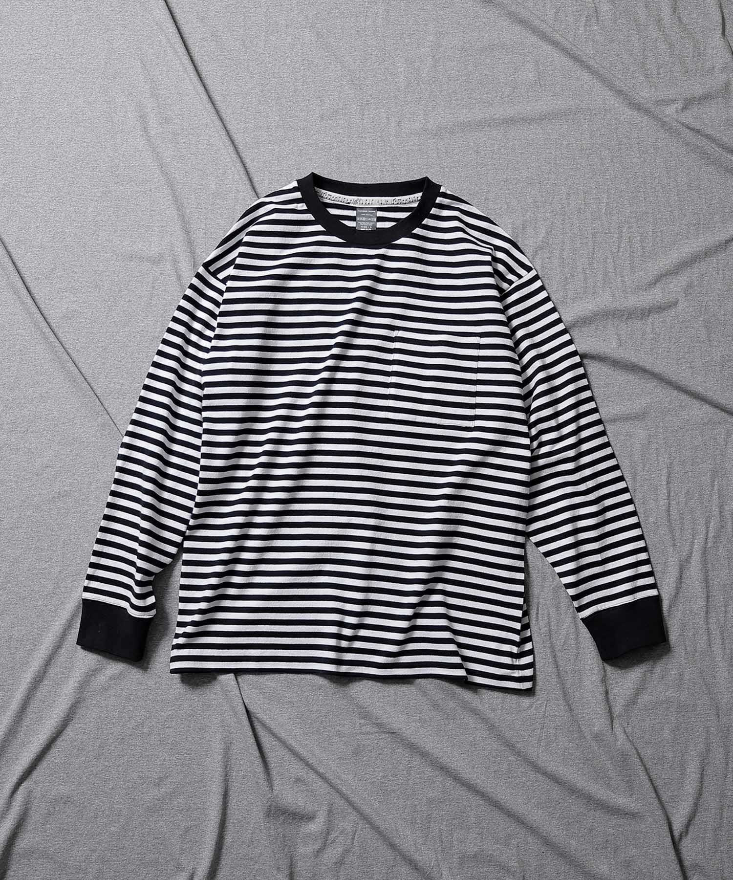 NUMBER (N)INE/ナンバーナイン CLASSIC COTTON STRIPED POCKET OVER L/S T -SHIRT/オーバーサイズクラシックボーダーポケットTシャツ EMMA CLOTHES│EMMA CLOTHES [エマクローズ]  公式オンラインストア