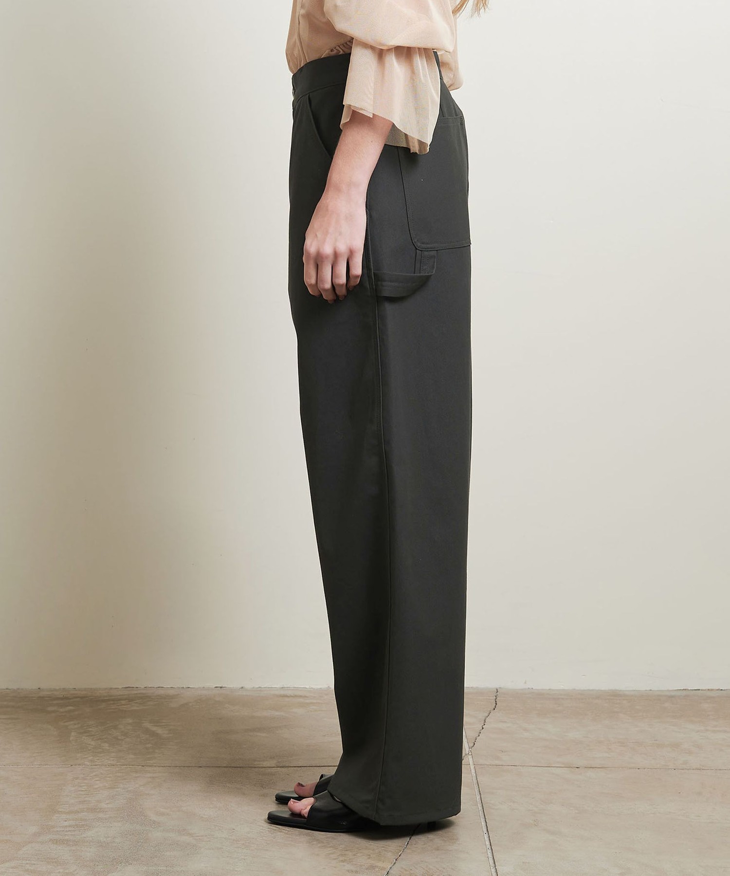 ATTISESSION＞コットン ツイル カービー ペインターパンツ