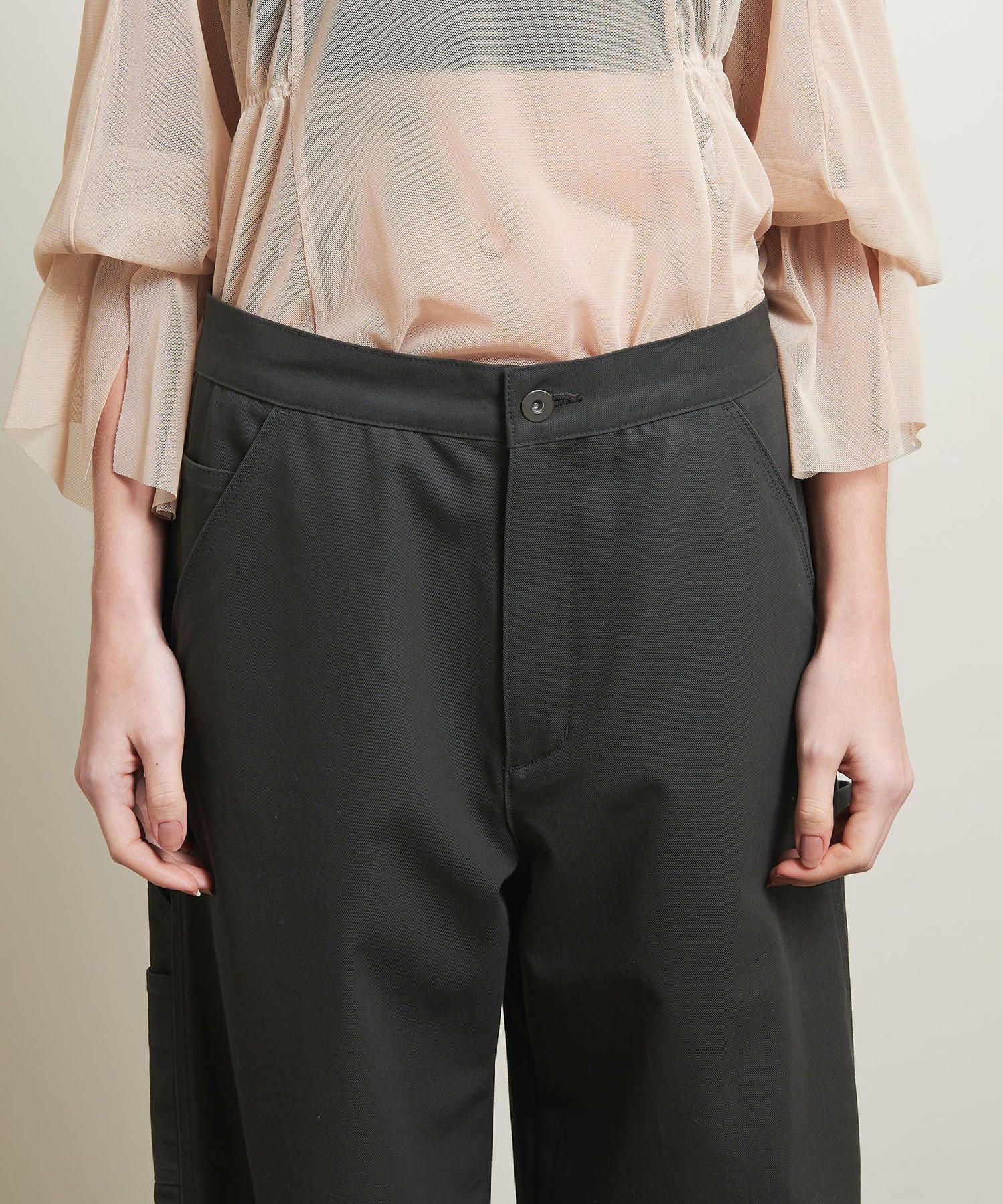 ATTISESSION＞コットン ツイル カービー ペインターパンツ