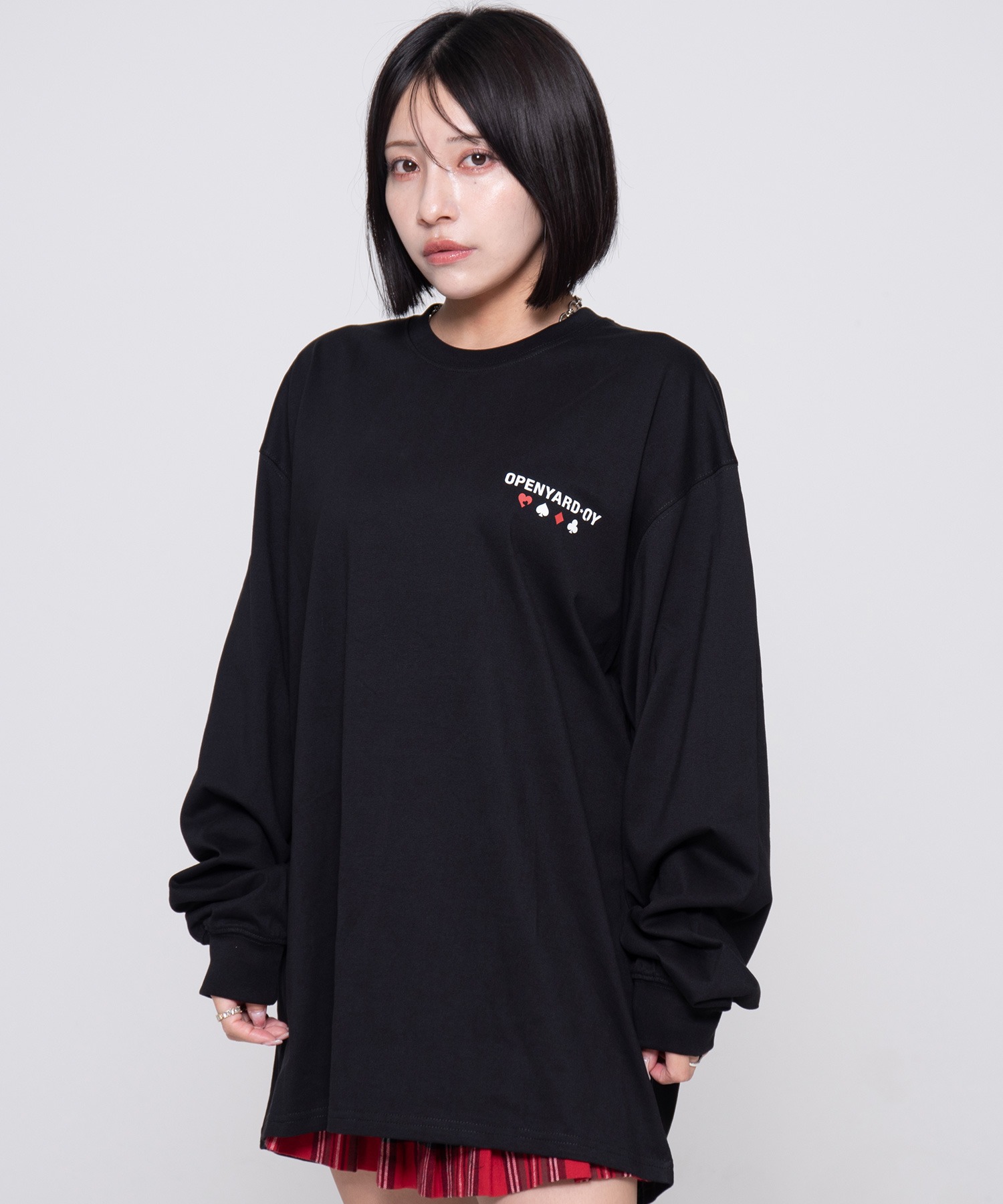 ★OY★CARRIAGE LONG SLEEVE - WHITE★正規品/韓国直送用込/人気 OY/オーワイ』 TRUMP CARD LONG SLEEVE/トランプカード長袖
