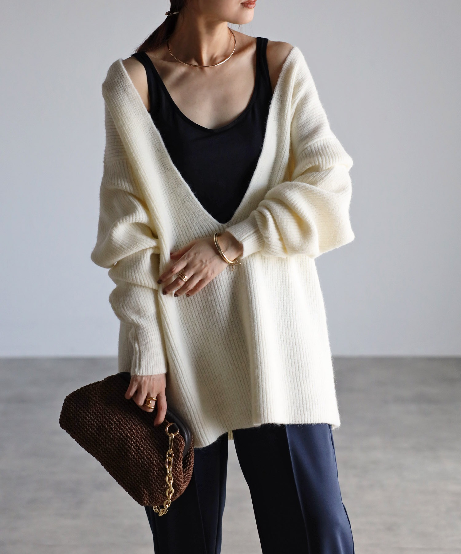 model：H158 着用サイズ：FREE