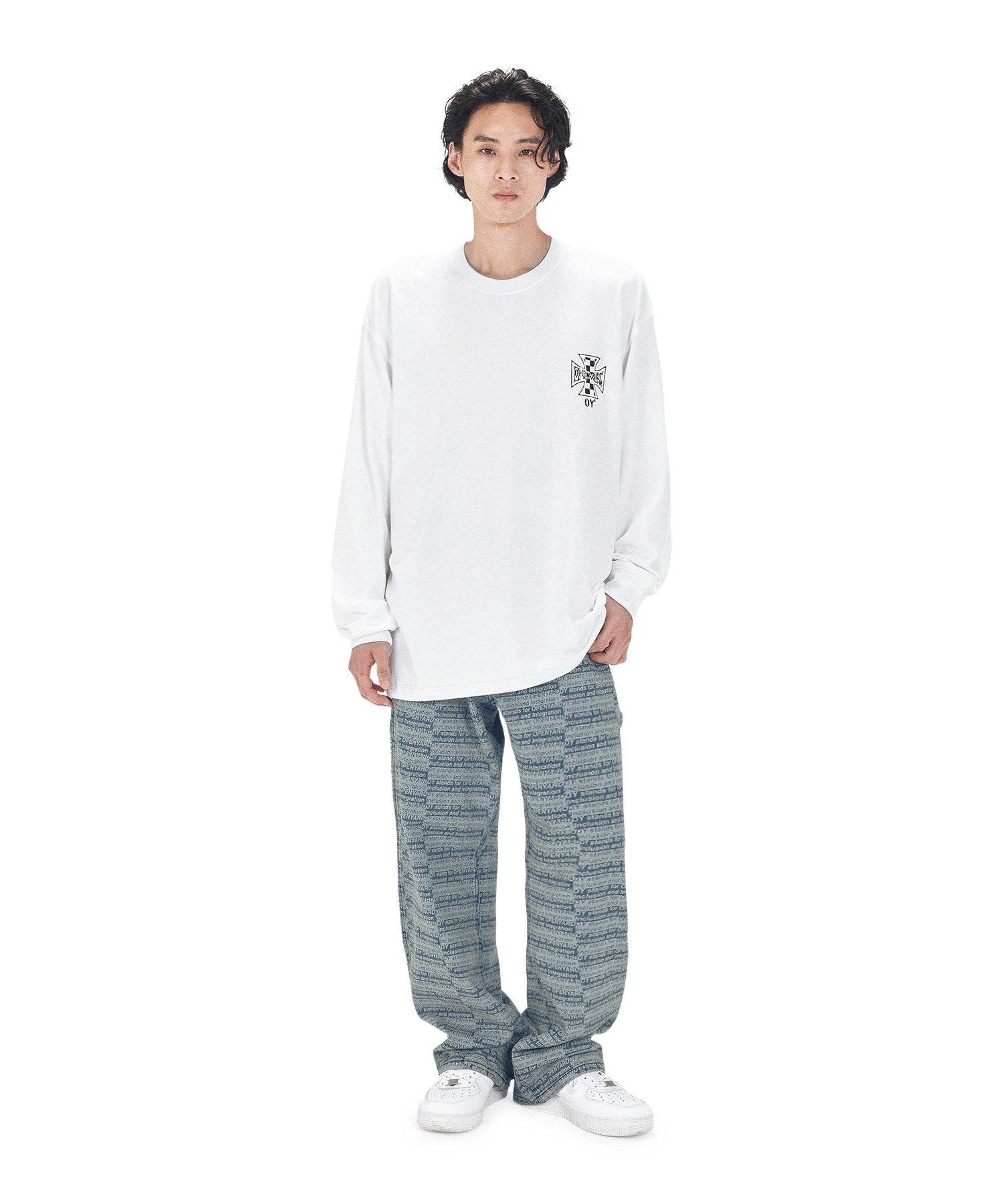 OY/オーワイ』 CHECK CROSS LONG SLEEVE/チェッククロス長袖