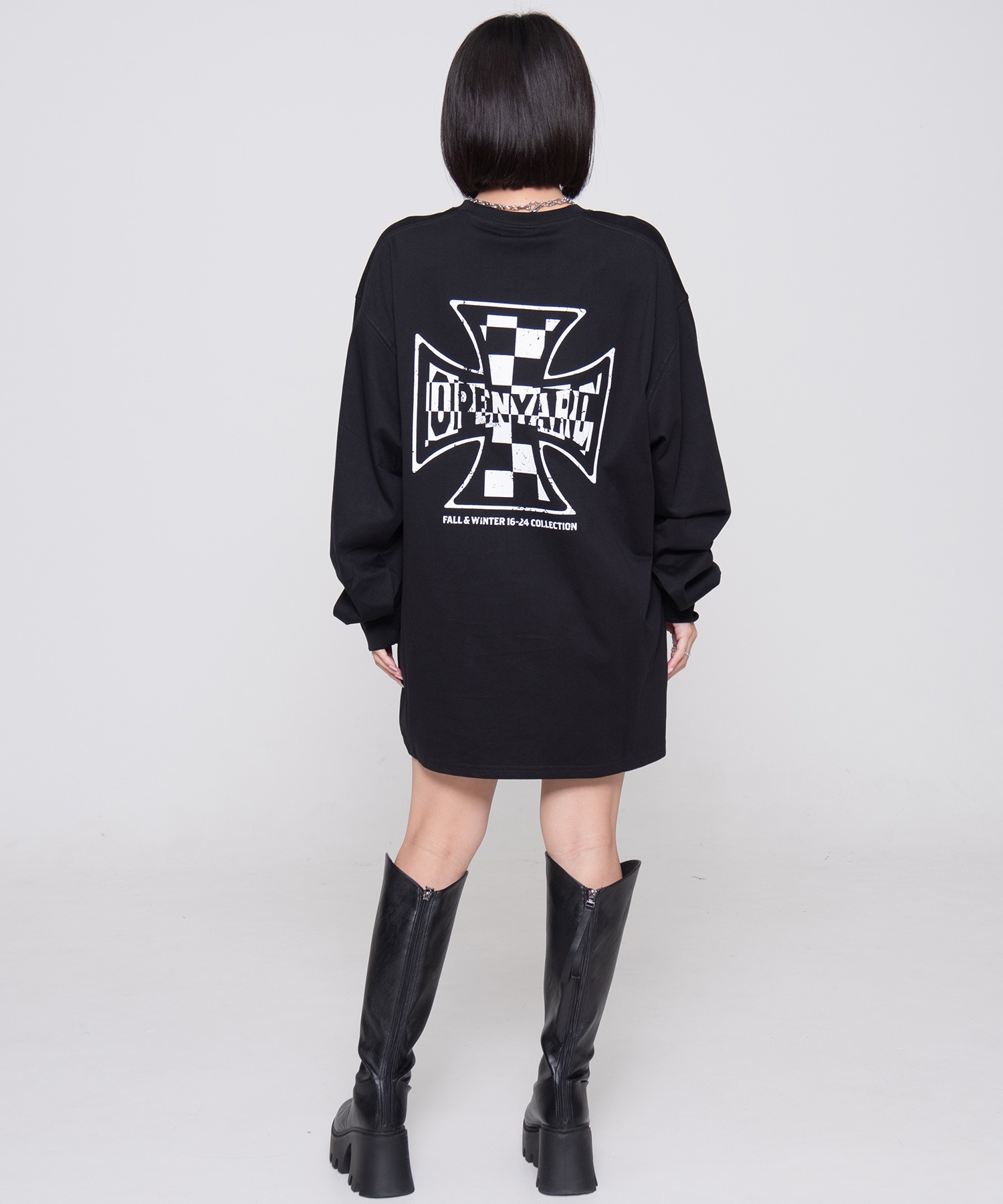 OY/オーワイ』 CHECK CROSS LONG SLEEVE/チェッククロス長袖