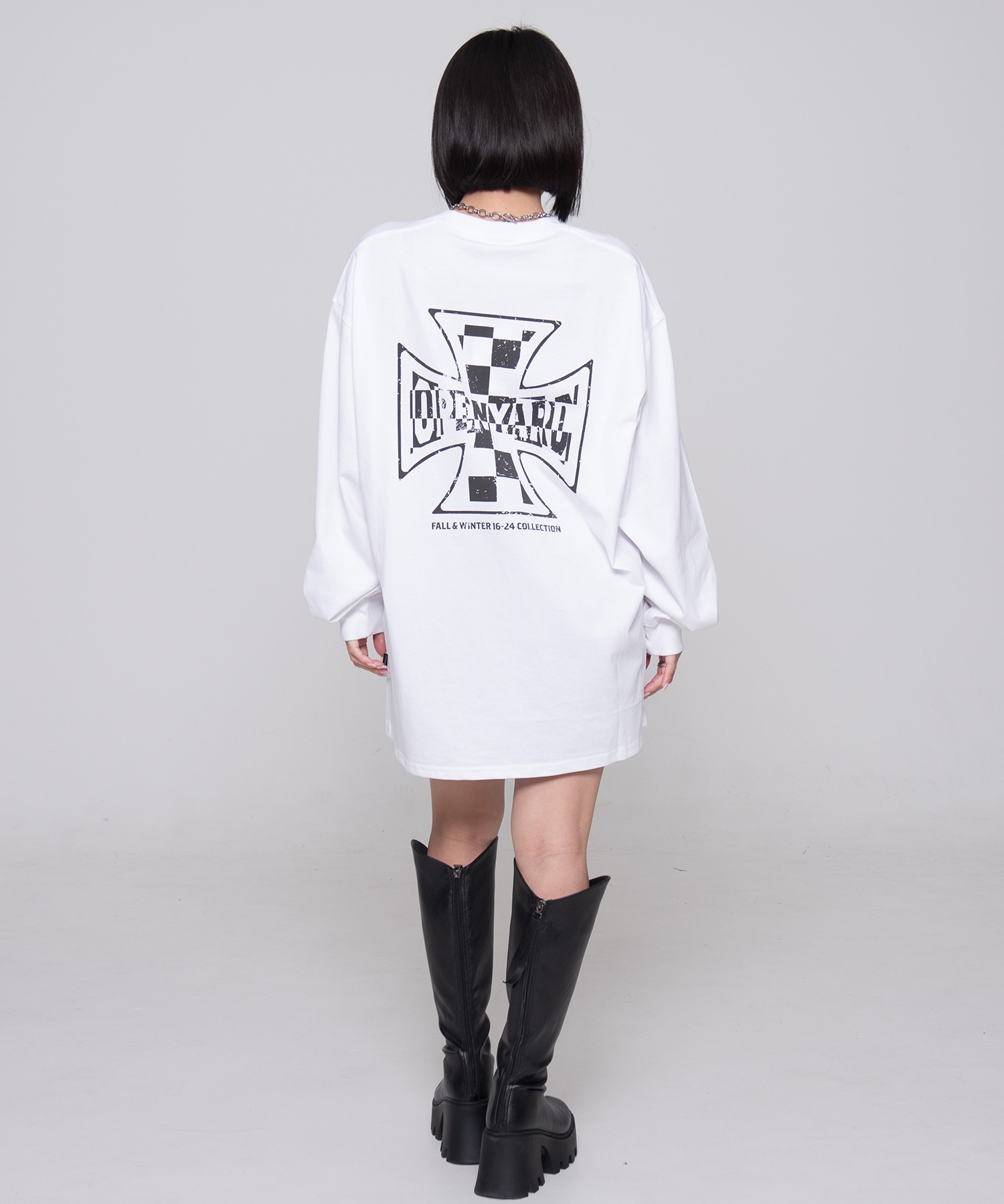 OY/オーワイ』 CHECK CROSS LONG SLEEVE/チェッククロス長袖