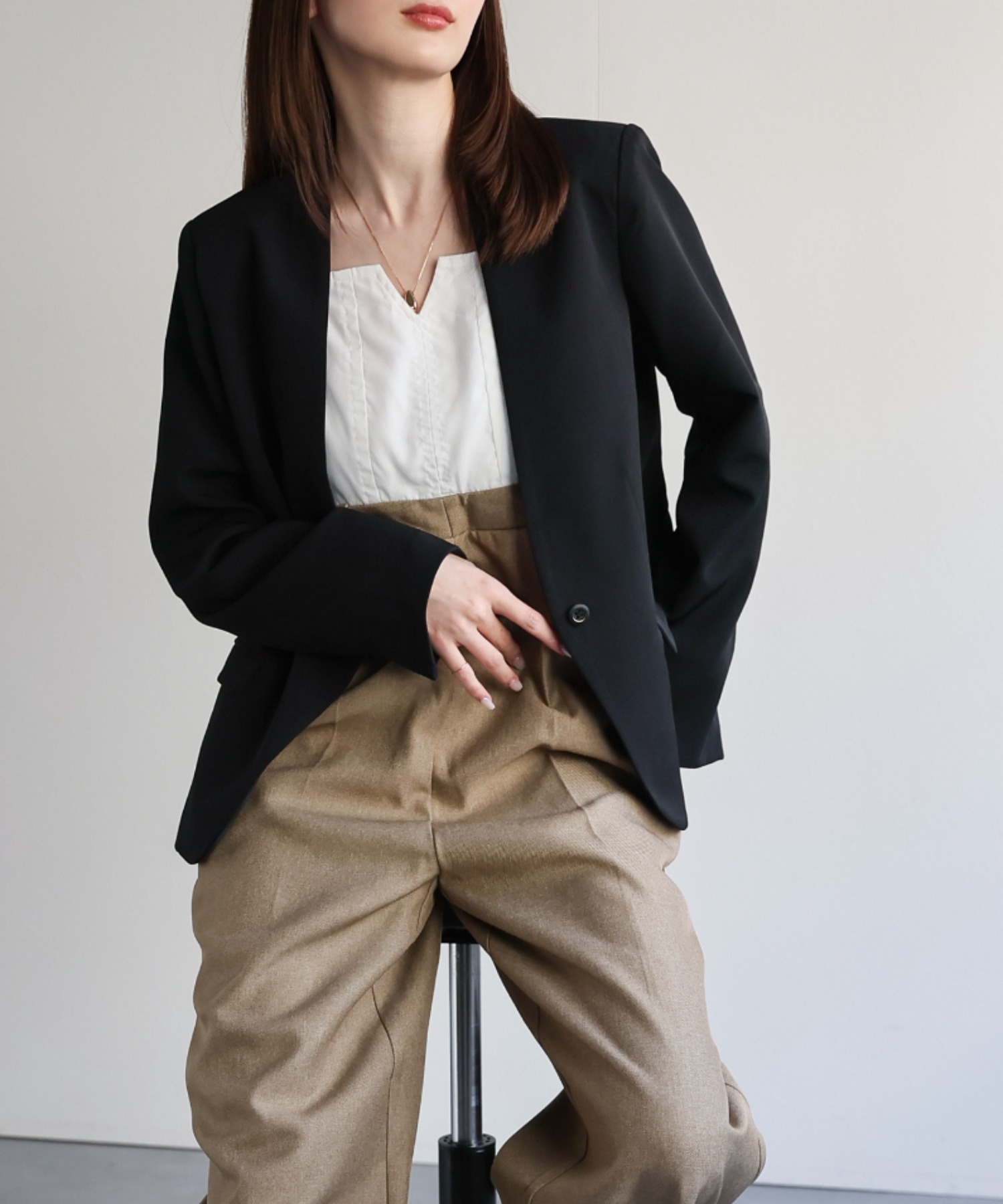 model：162cm 着用サイズ：Mサイズ