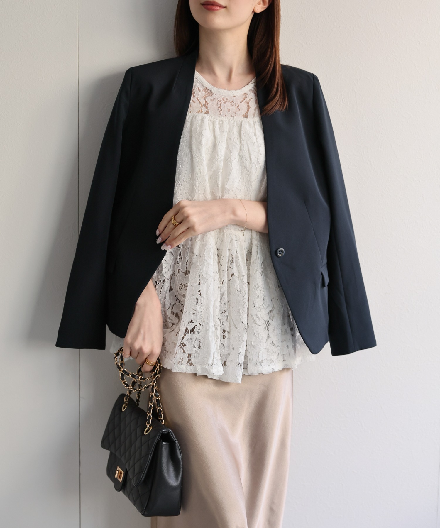model：162cm 着用サイズ：Mサイズ
