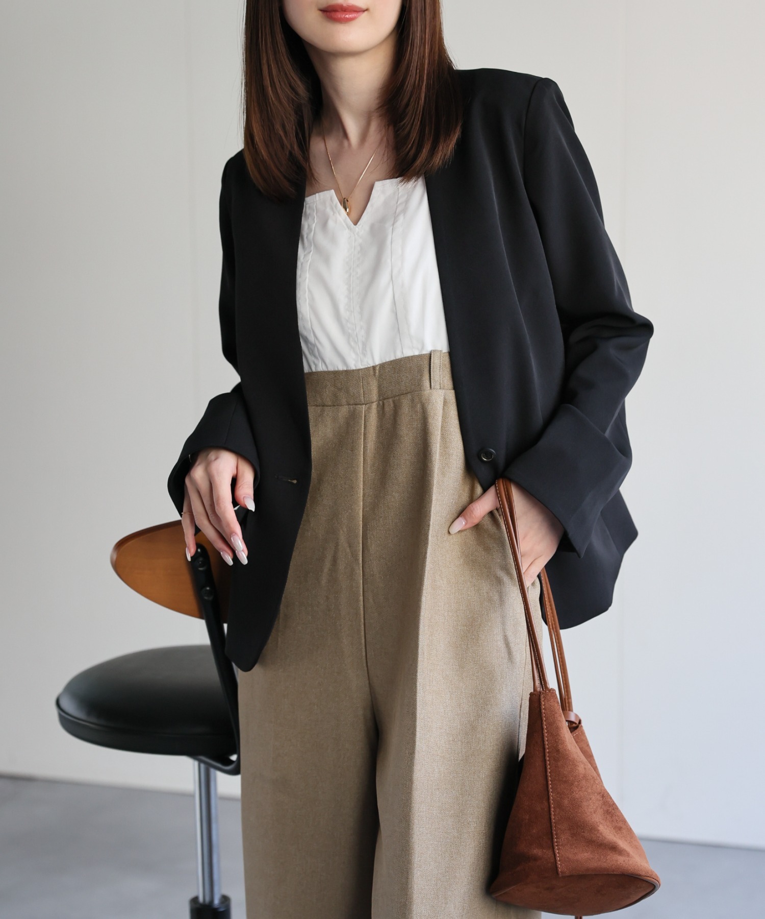 model：162cm 着用サイズ：Mサイズ