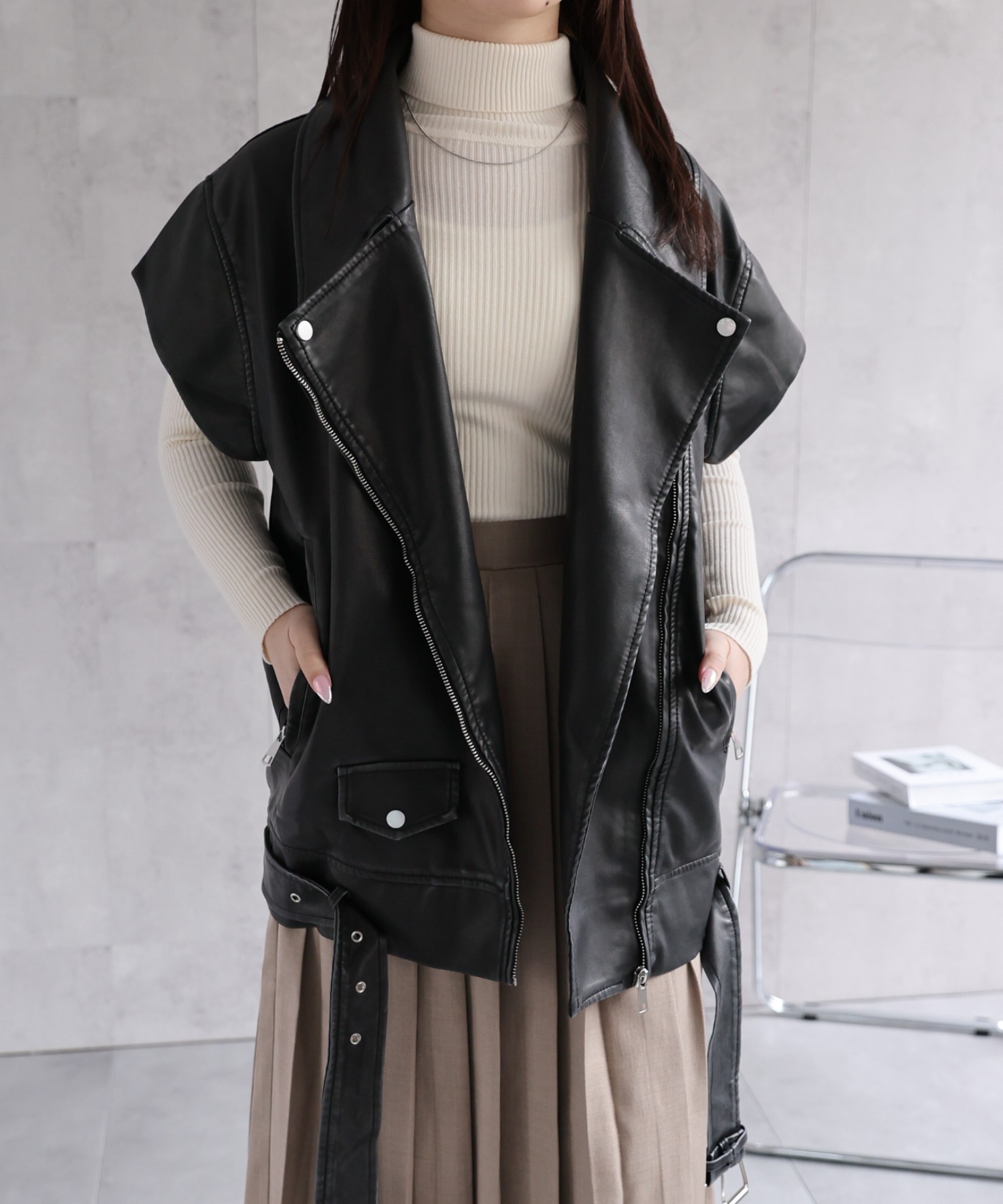 model：158cm 着用サイズ：FREE