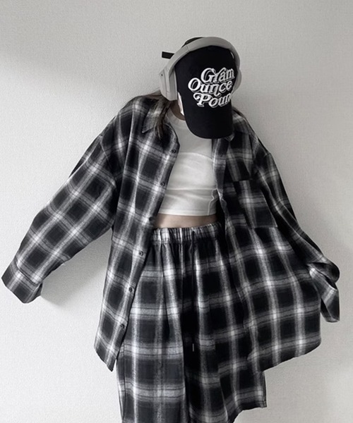 Over Size Check Shirt — оверсайз рубашка в клетку (unisex)