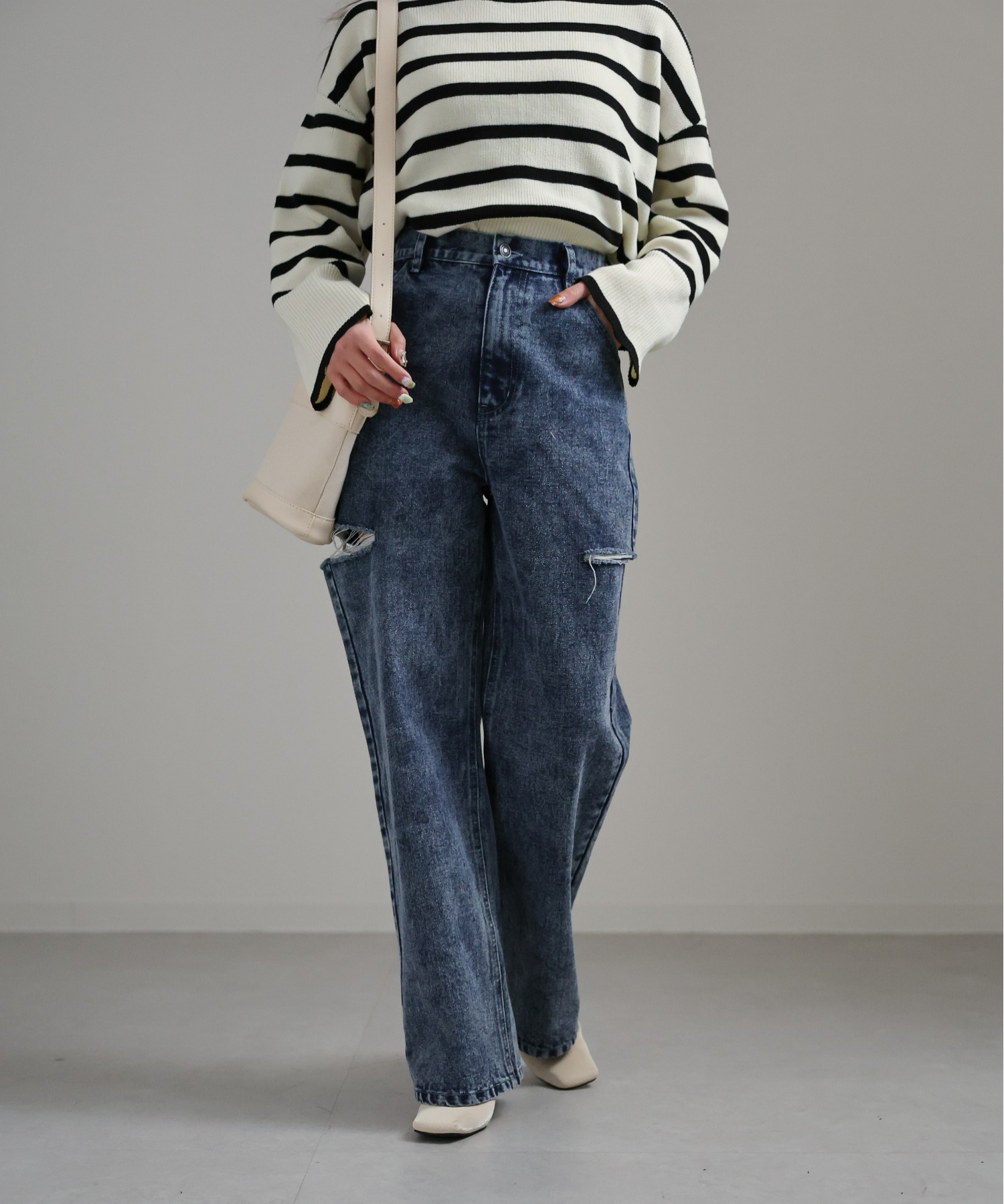 model:156cm
着用サイズ:Mサイズ