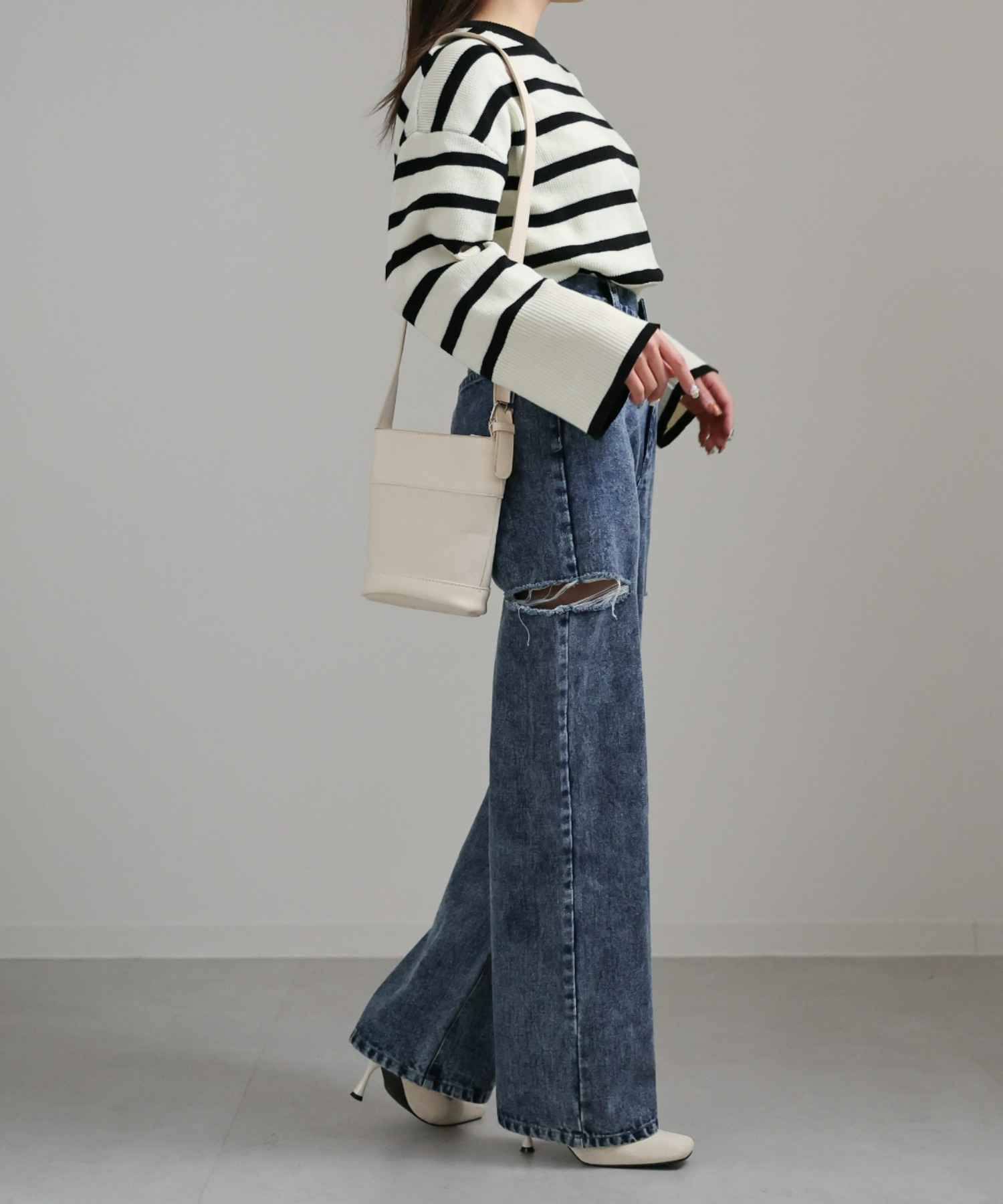 model:156cm
着用サイズ:Mサイズ
