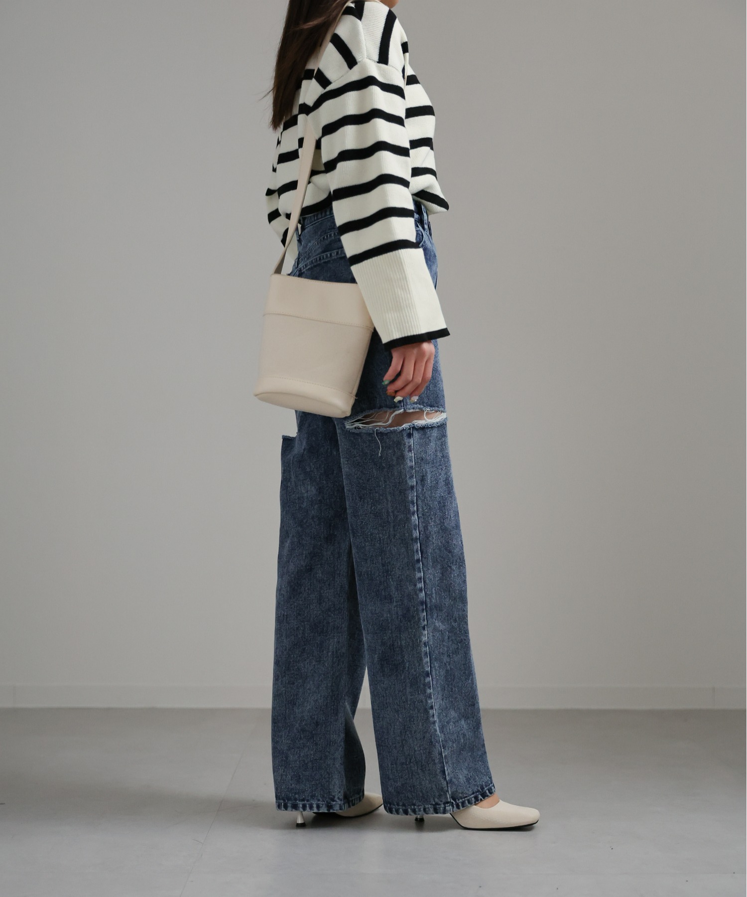 model:156cm
着用サイズ:Mサイズ