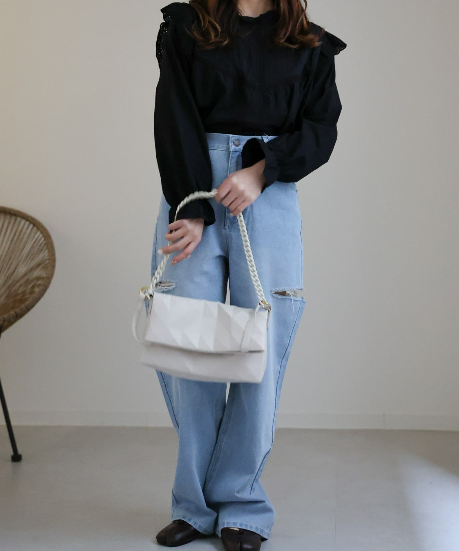 model:156cm
着用サイズ:Mサイズ
