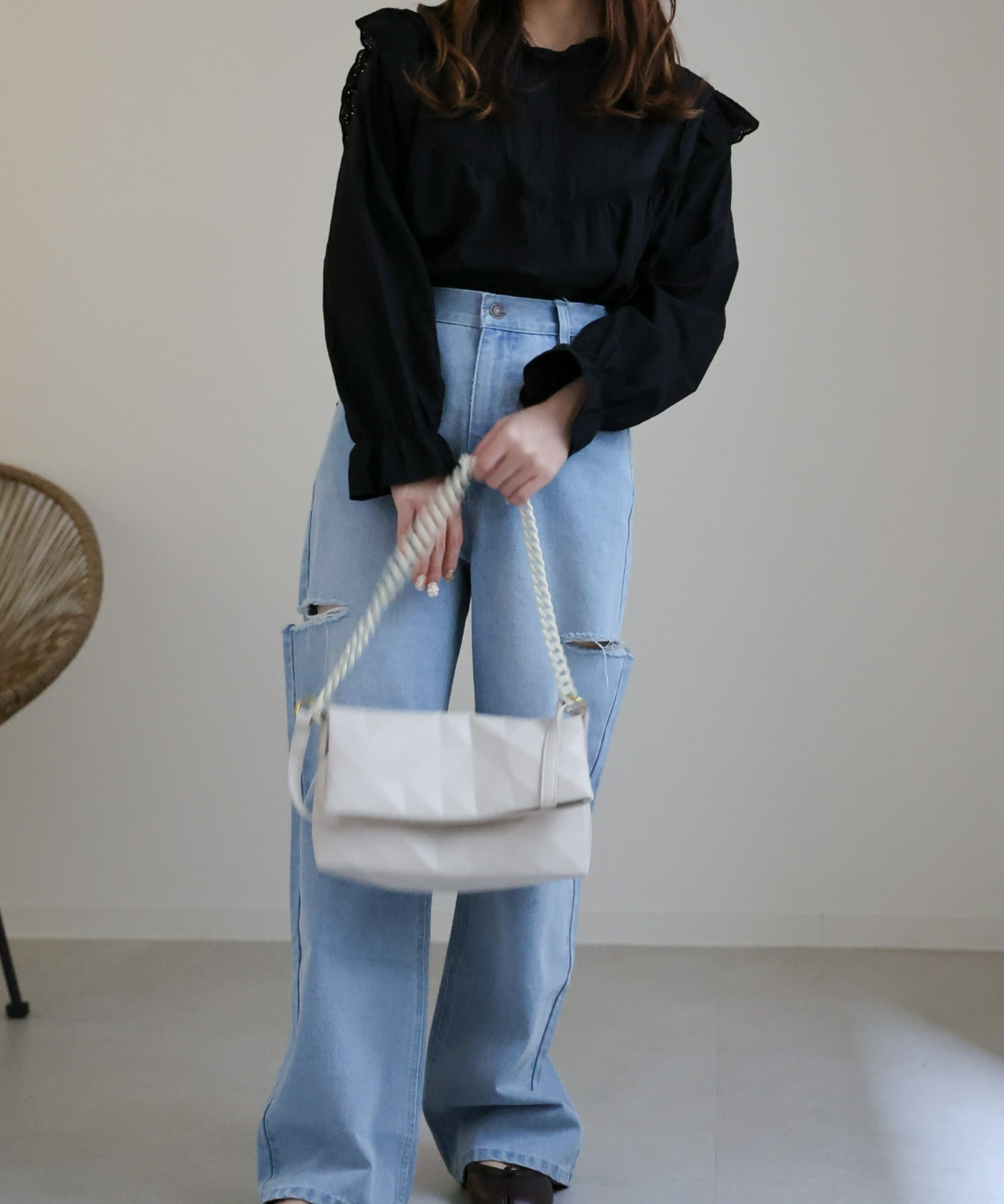 model:156cm
着用サイズ:Mサイズ