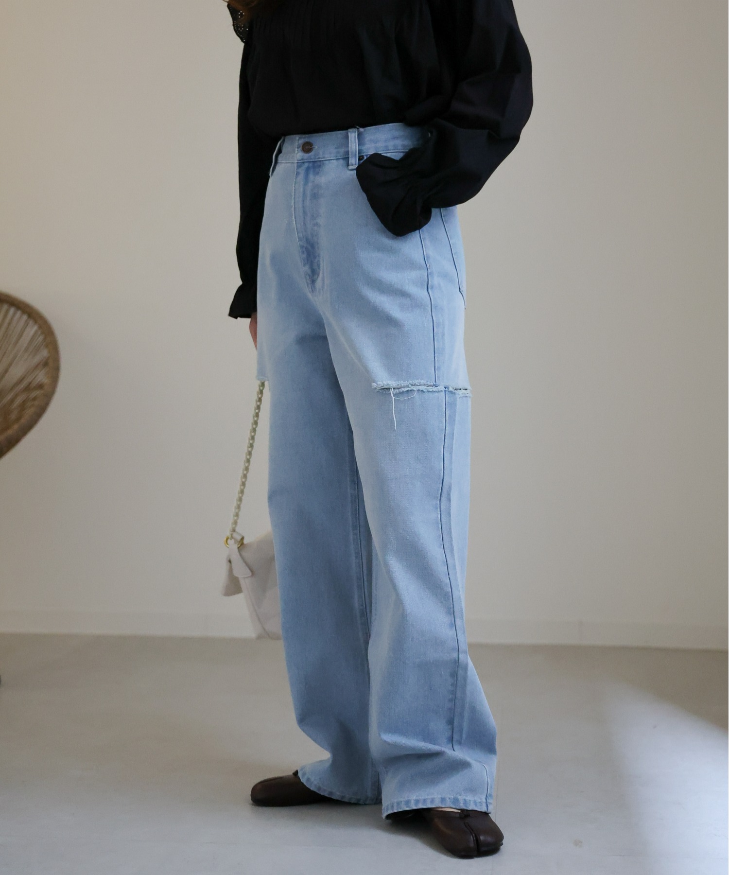 model:156cm
着用サイズ:Mサイズ