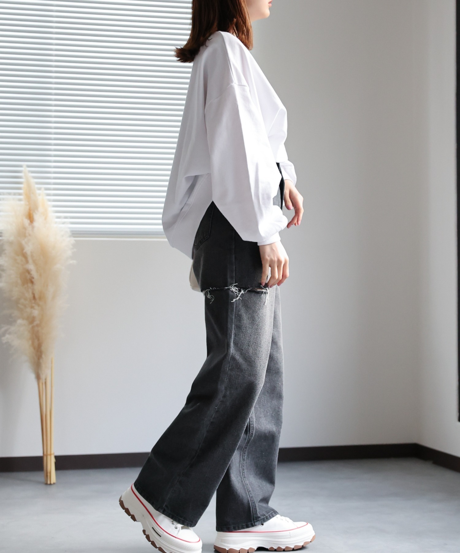 model:162cm
着用サイズ:Mサイズ
