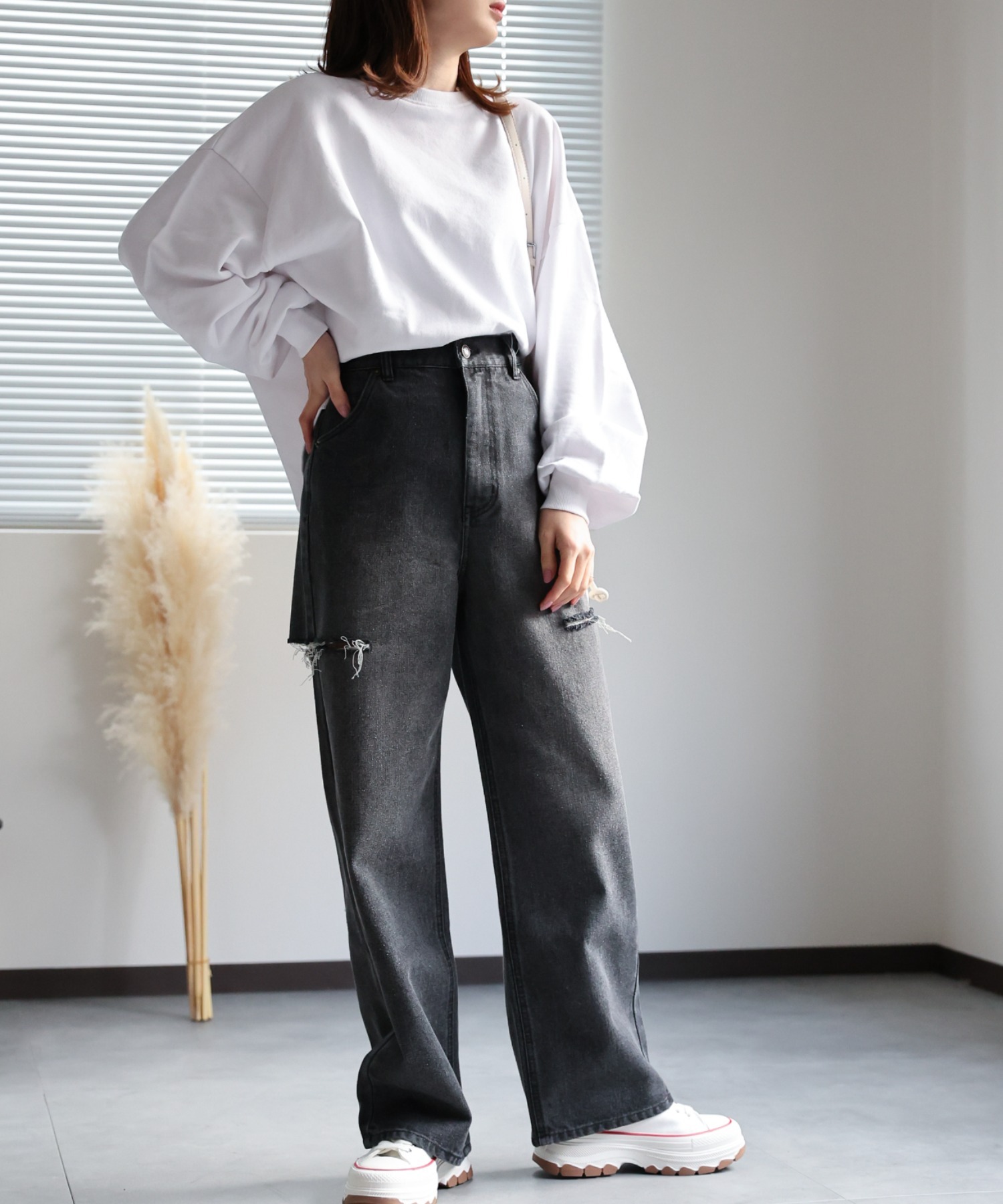 model:162cm
着用サイズ:Mサイズ