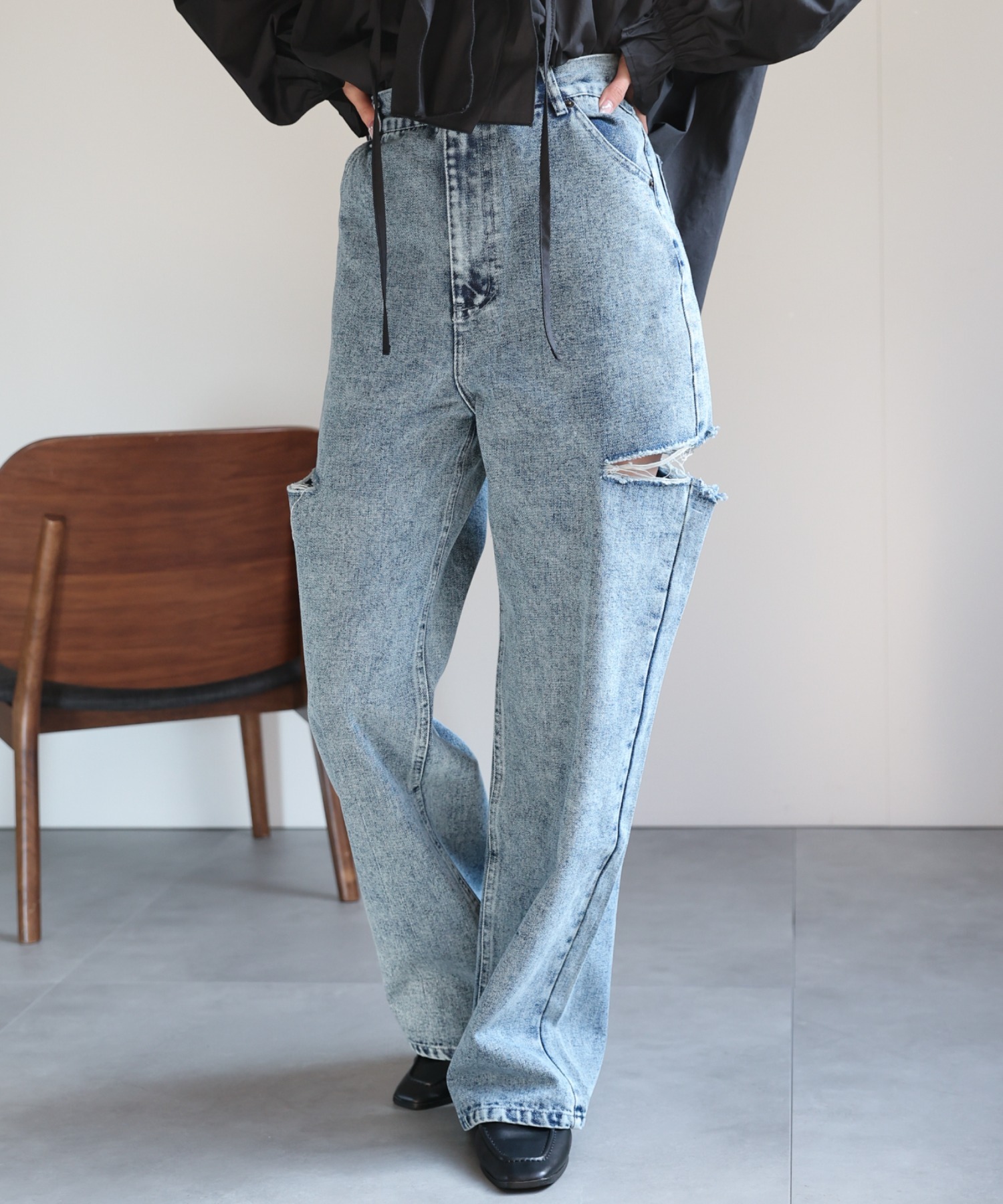 model:162cm
着用サイズ:Lサイズ