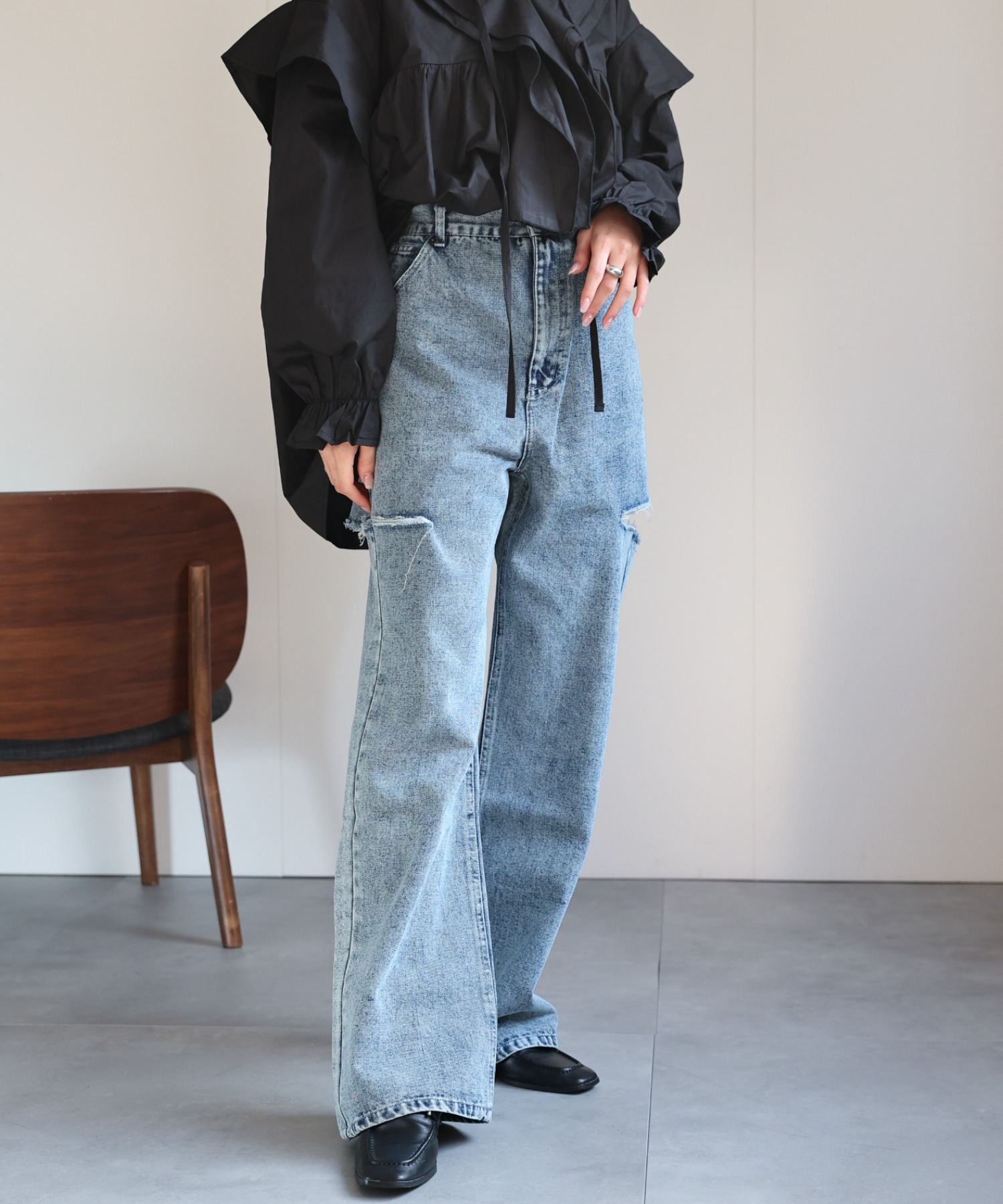 model:162cm
着用サイズ:Lサイズ