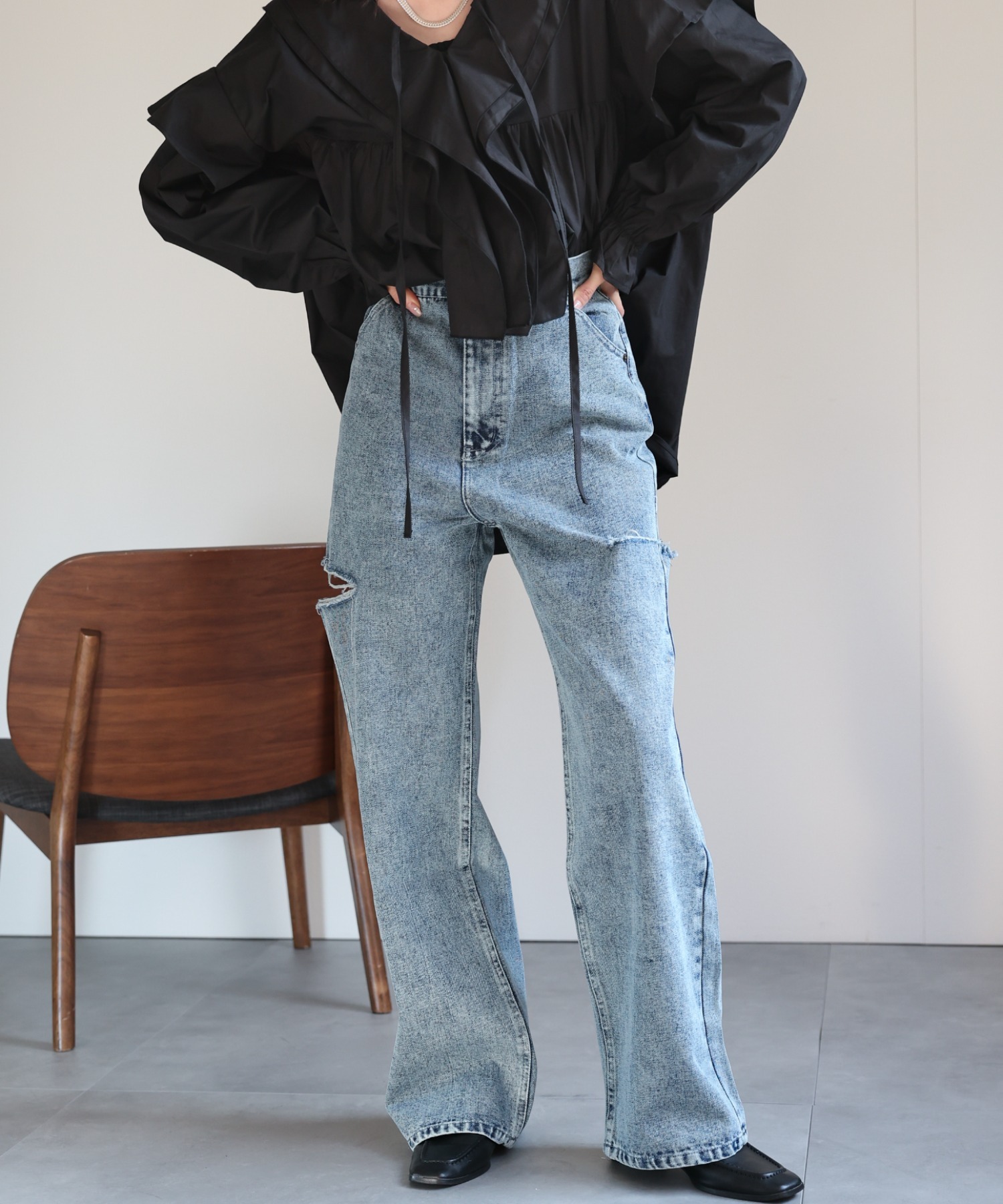 model:162cm
着用サイズ:Lサイズ