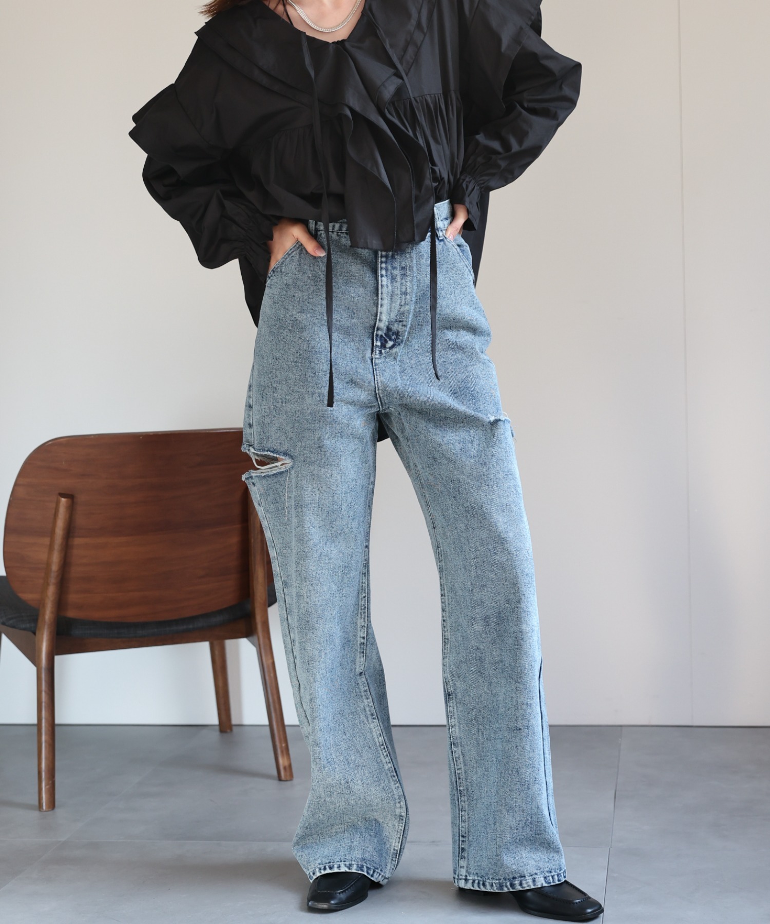 model:162cm
着用サイズ:Lサイズ