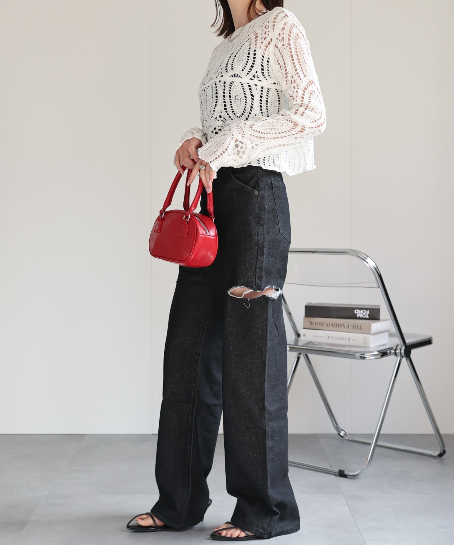 model:162cm
着用サイズ:Lサイズ