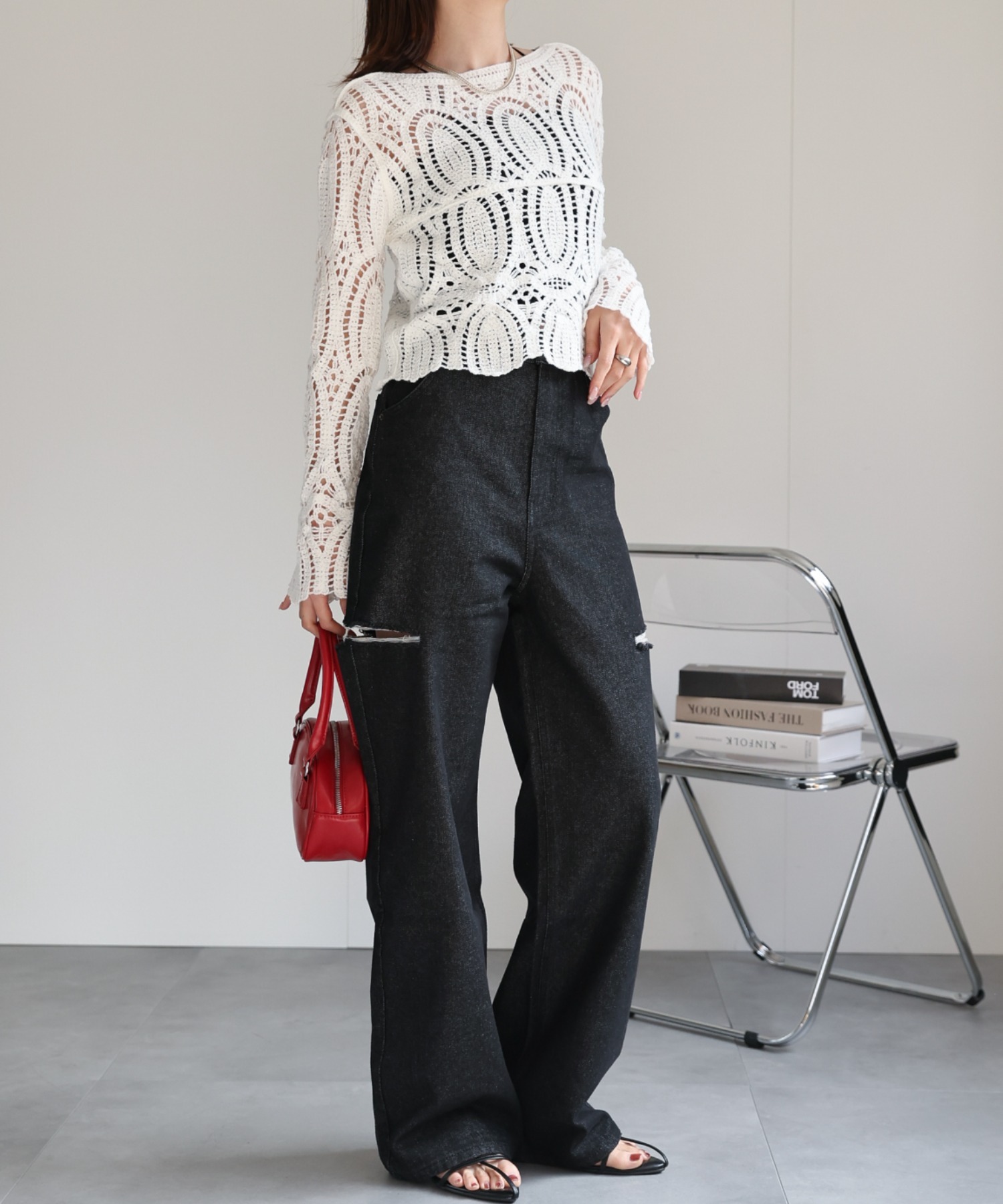 model:162cm
着用サイズ:Lサイズ