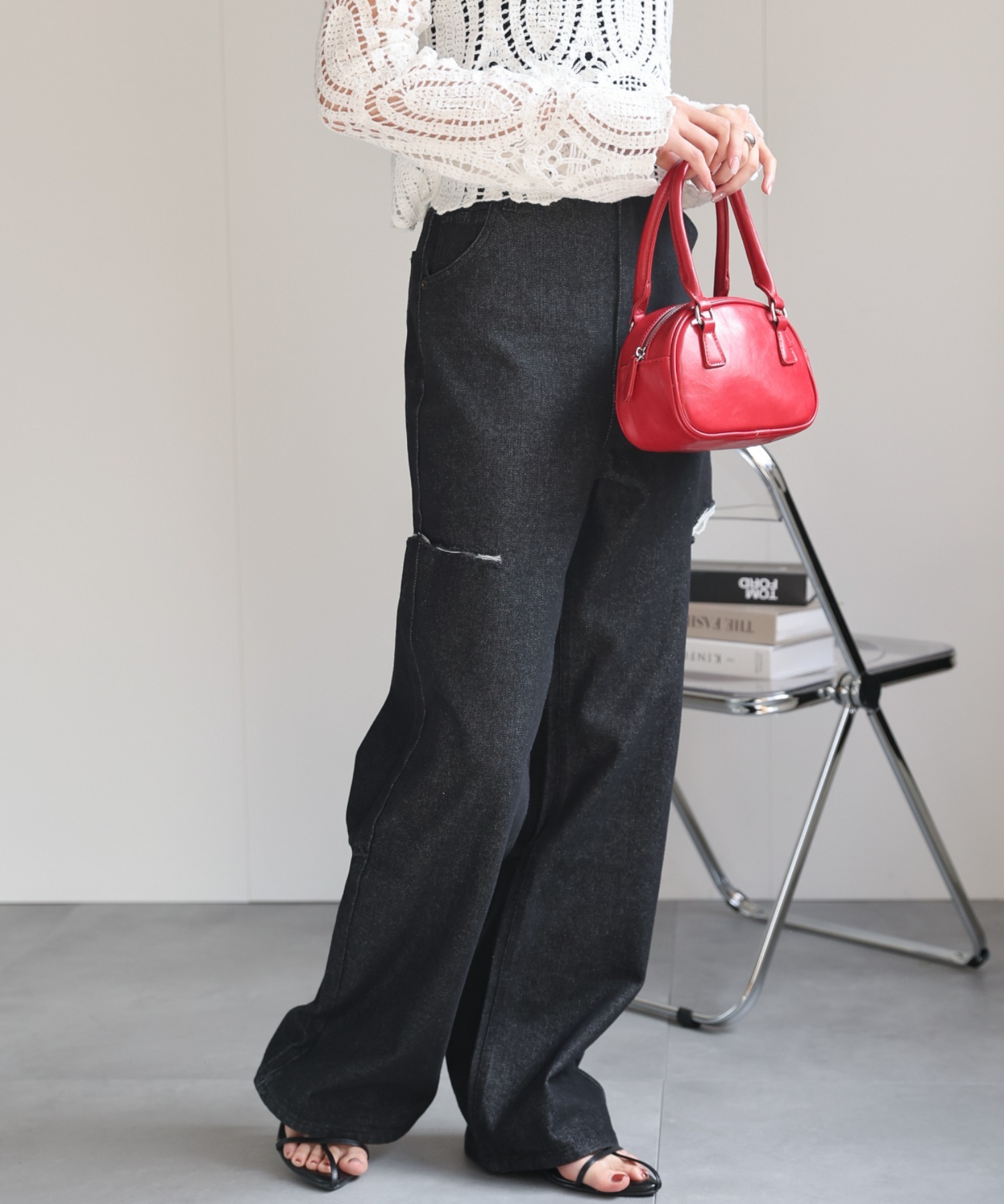 model:162cm
着用サイズ:Lサイズ