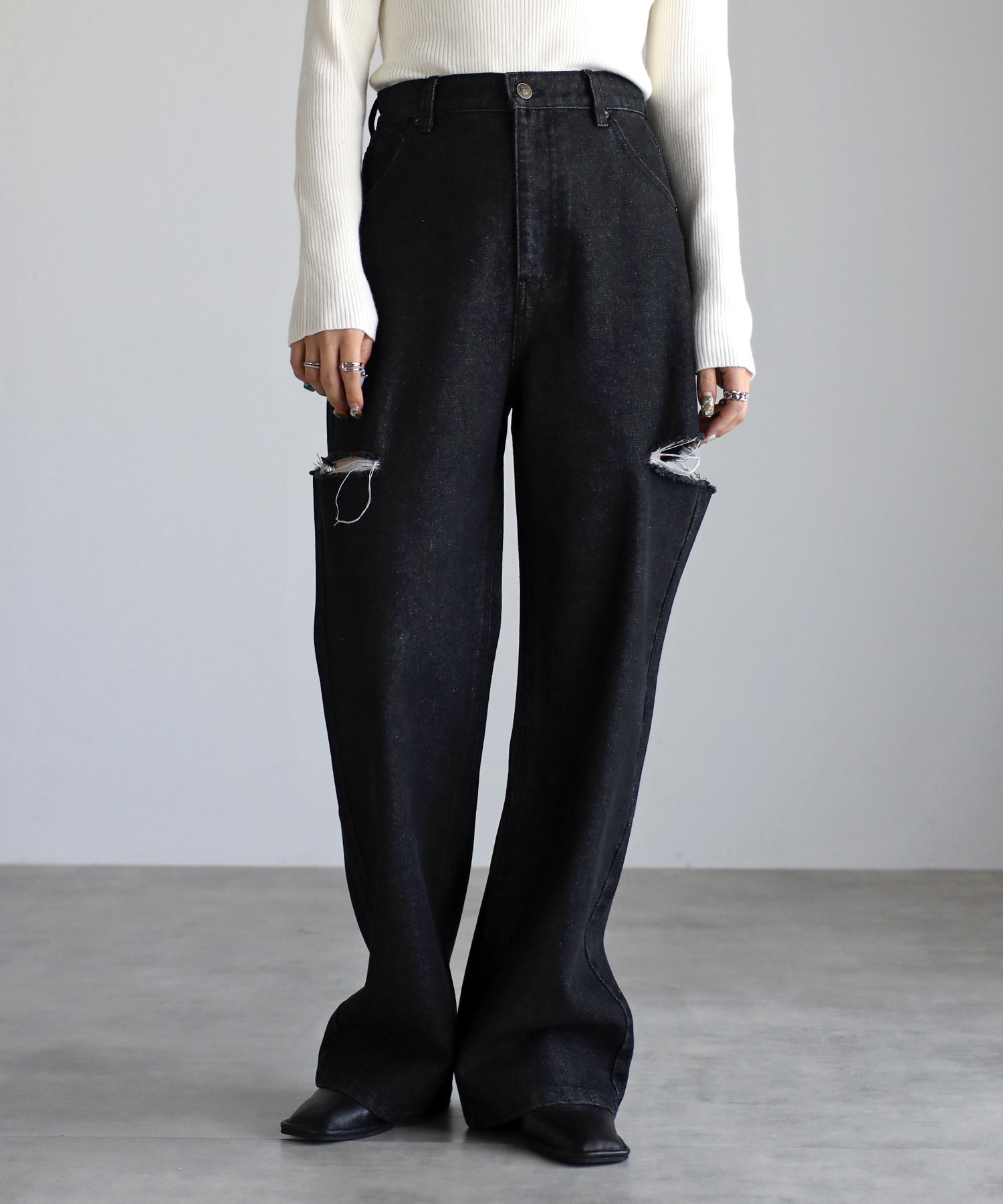 model:156cm
着用サイズ:Mサイズ