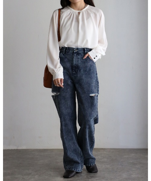 model:156cm
着用サイズ:Mサイズ