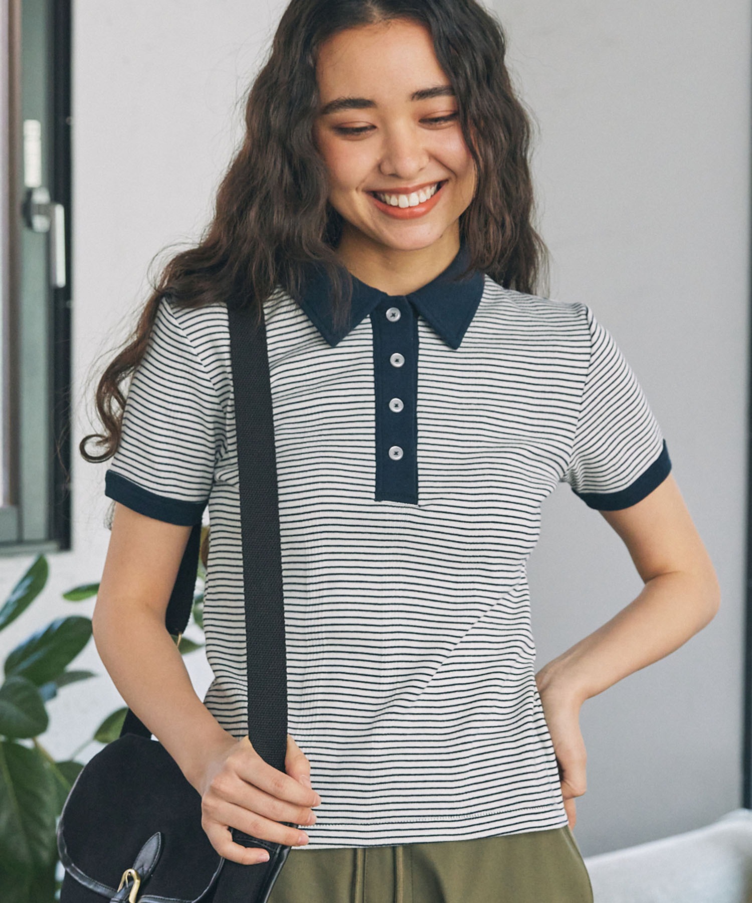 【Robert P.Miller / ロバートピーミラー】Prib Cardig Robert P. Miller / Multi border swim prib rash guard
