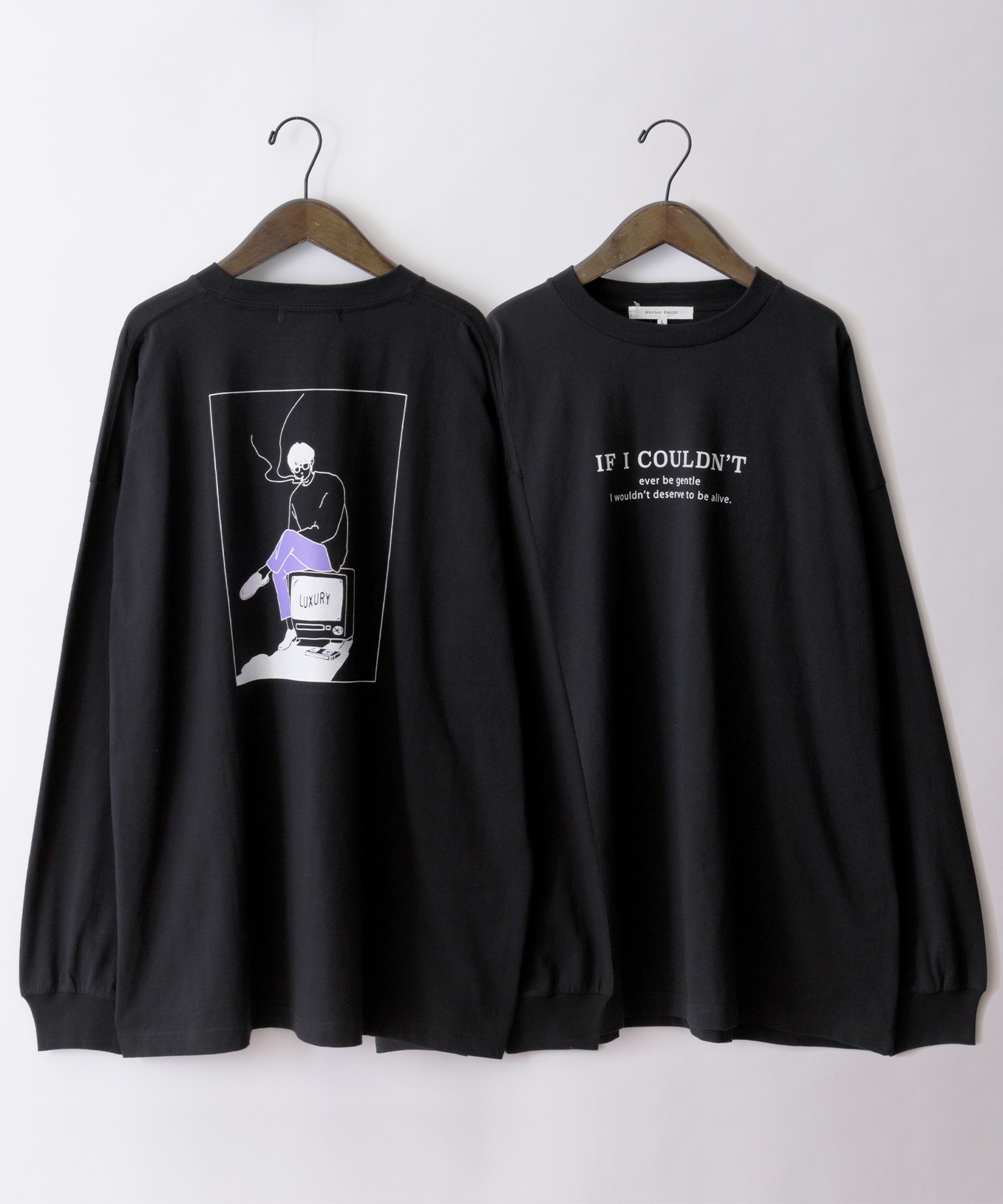 Anchor Smithanchor Smith アンカースミス コットン天竺 イラストプリント ビッグシルエットロンt Hotelescancun Mx