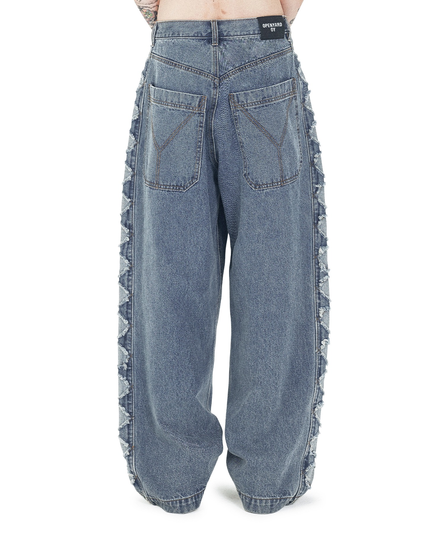 美品✨キャピタル★ツートーン デニム オーバーオール ジーンズ Gパン 送料無料！TCB jeans(ティーシービージーンズ)<BR>【HANDYMAN