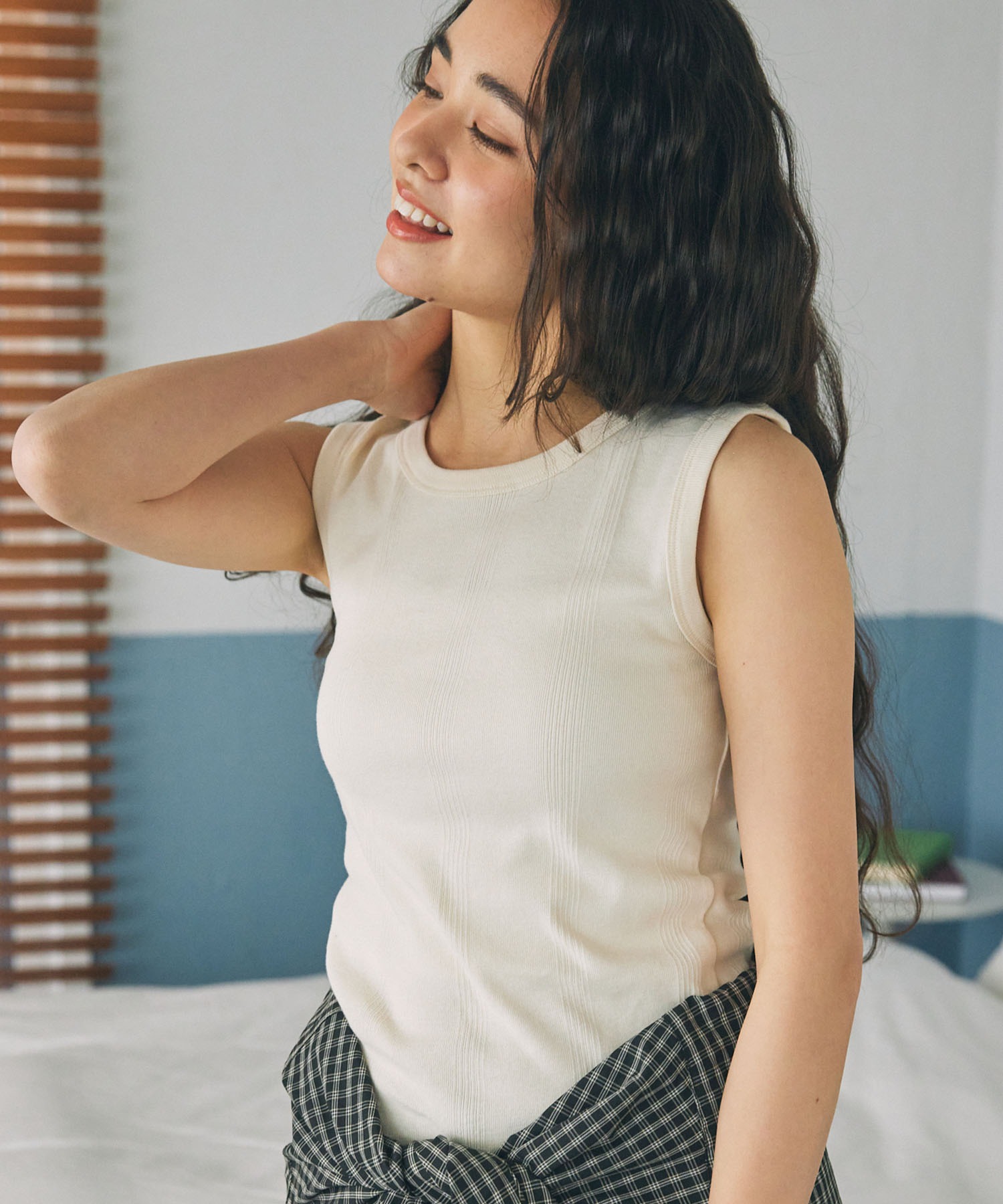 Robert P. Miller / ロバート・ピー・ミラー】リブ コットン タンク