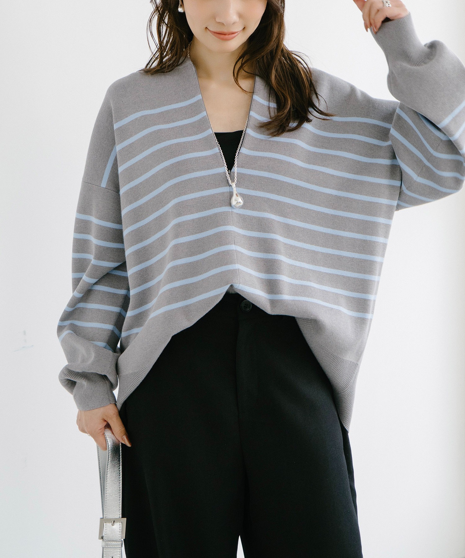 フロント2wayニットプルオーバー Emma Taylor│STYLEDOOR スタイルドア フロント2wayニットプルオーバー Emma Taylor│STYLEDOOR スタイルドア