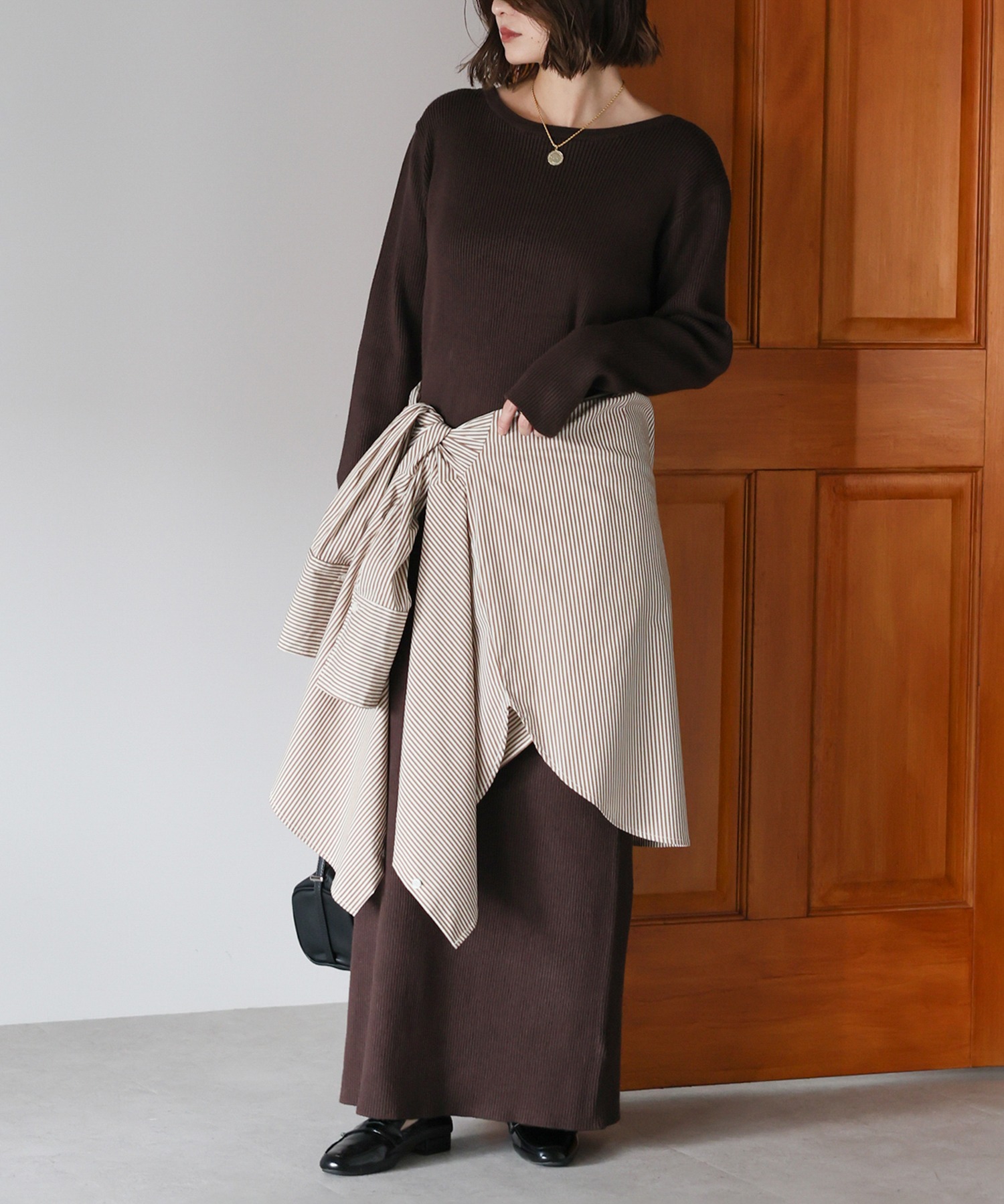 model：H158 着用サイズ：FREE
