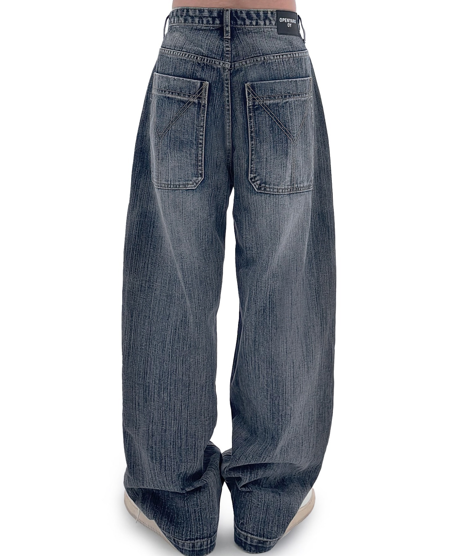 パンツ Washed Denim Wide Pants(WOMEN) Washed Wide Denim Pants - Korean Women's Fashion | LEWKIN