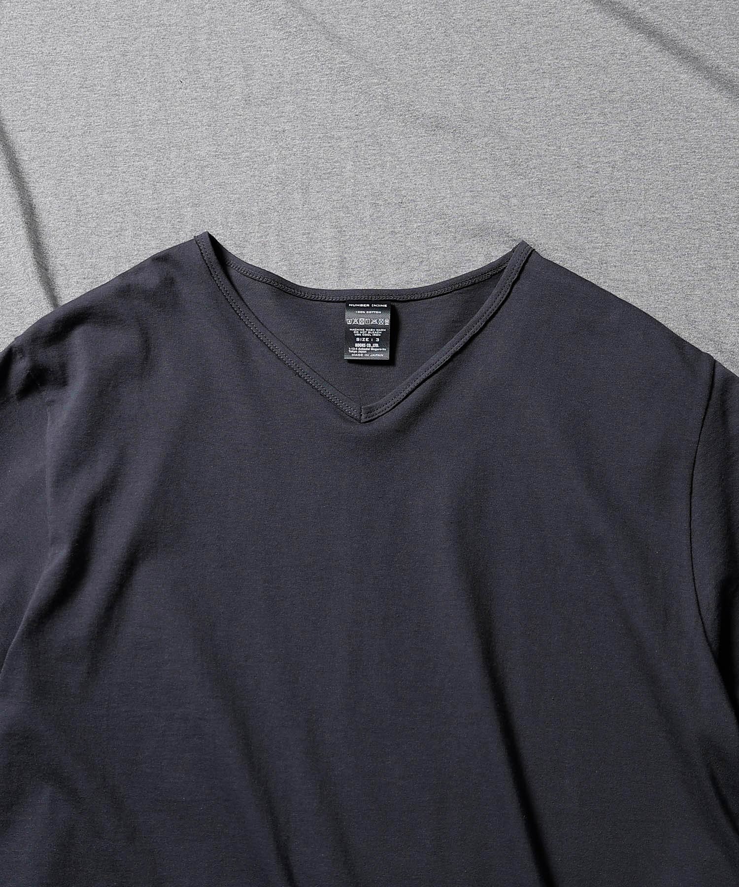 NUMBER (N)INE/ナンバーナイン HIGH GAUGE COTTON V-NECK T-SHIRT