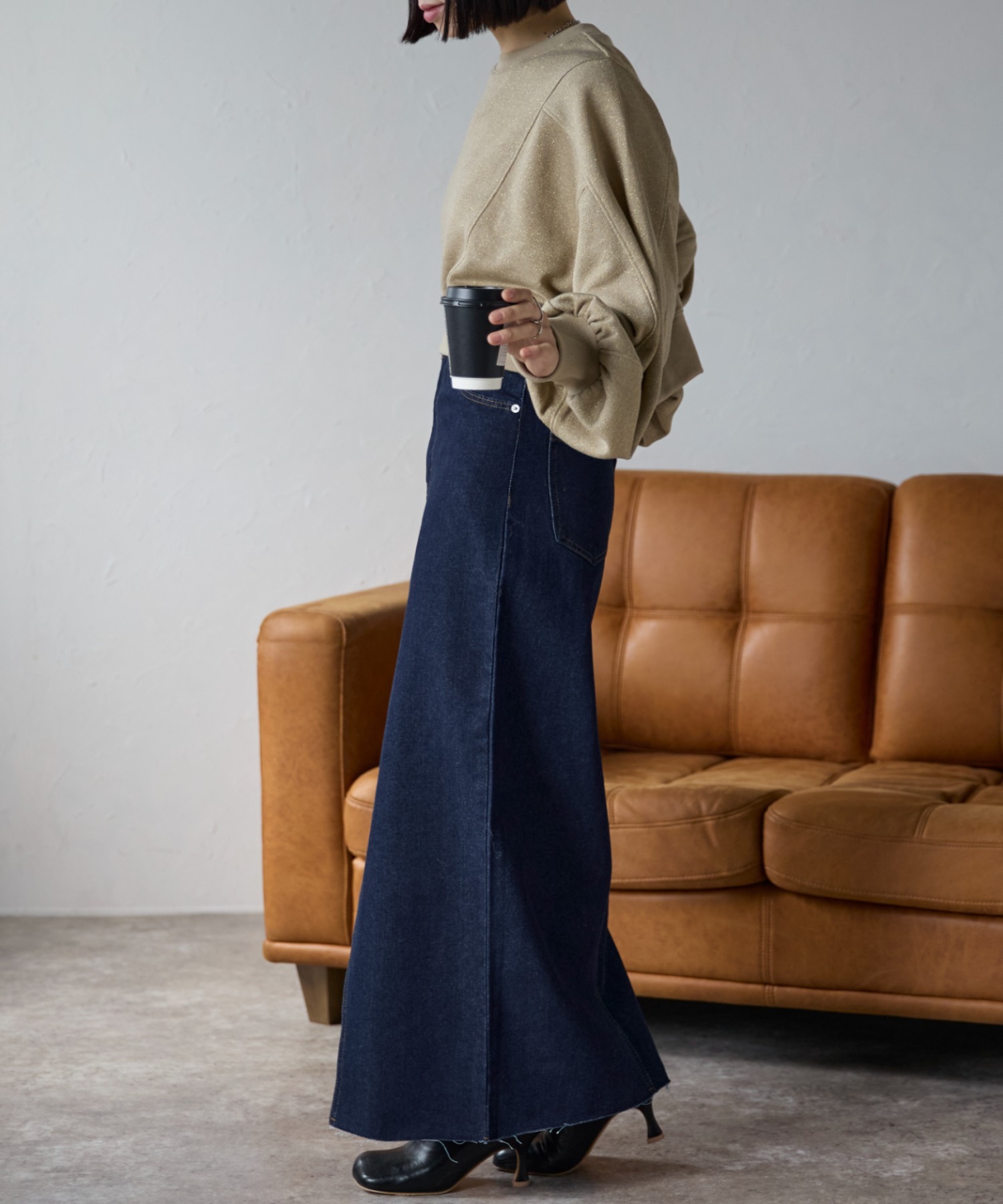 model:158cm  着用サイズ:Mサイズ