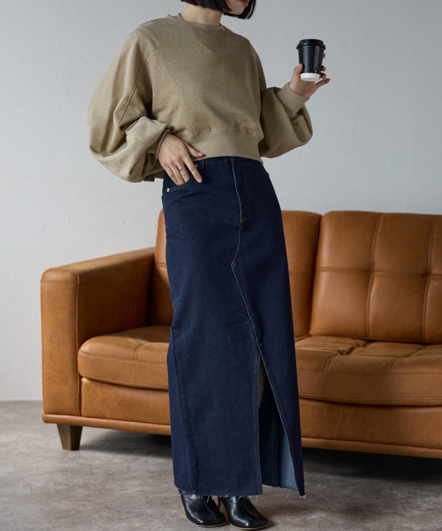 model:158cm  着用サイズ:Mサイズ