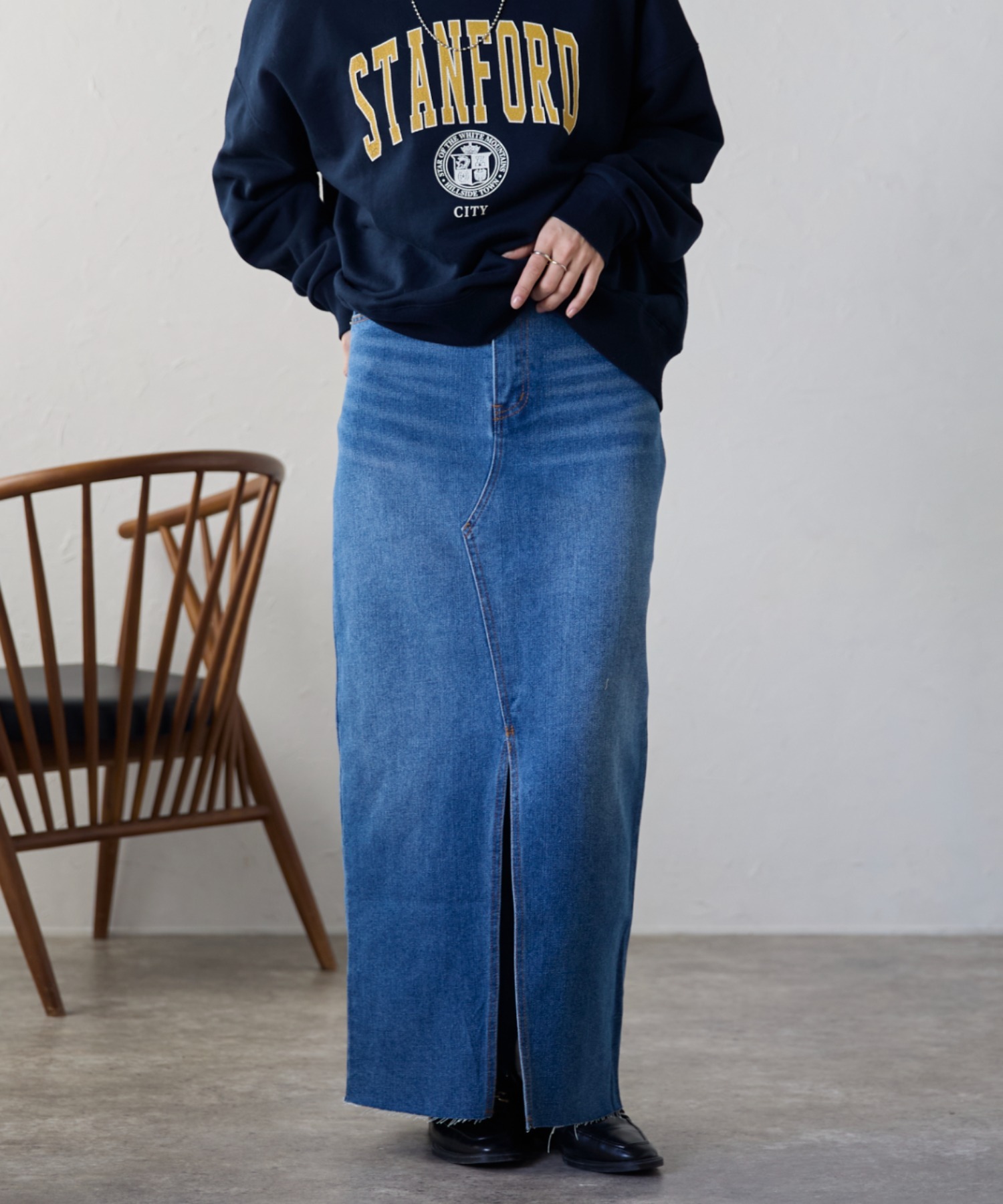 model:158cm  着用サイズ:Mサイズ