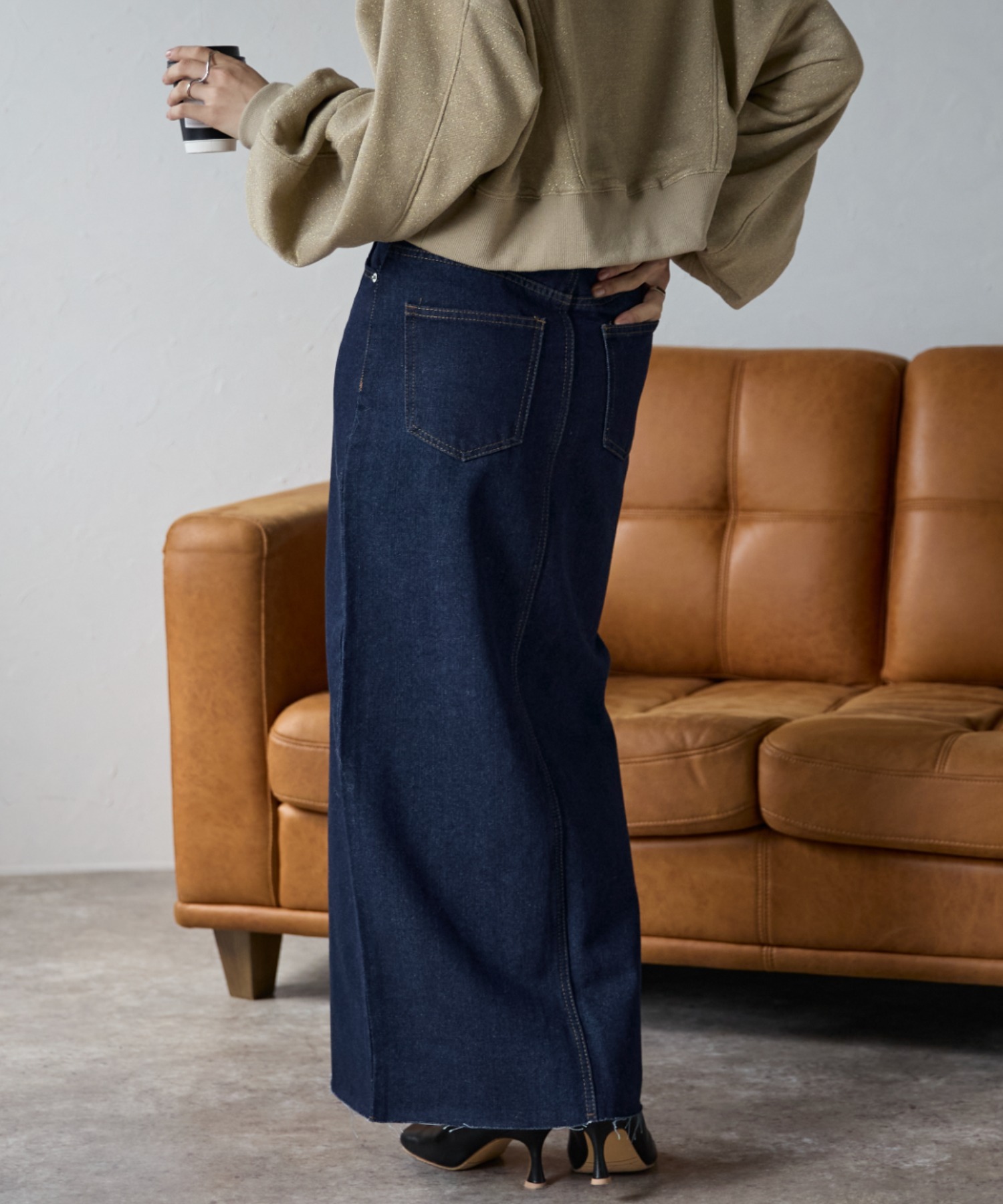 model:158cm  着用サイズ:Mサイズ