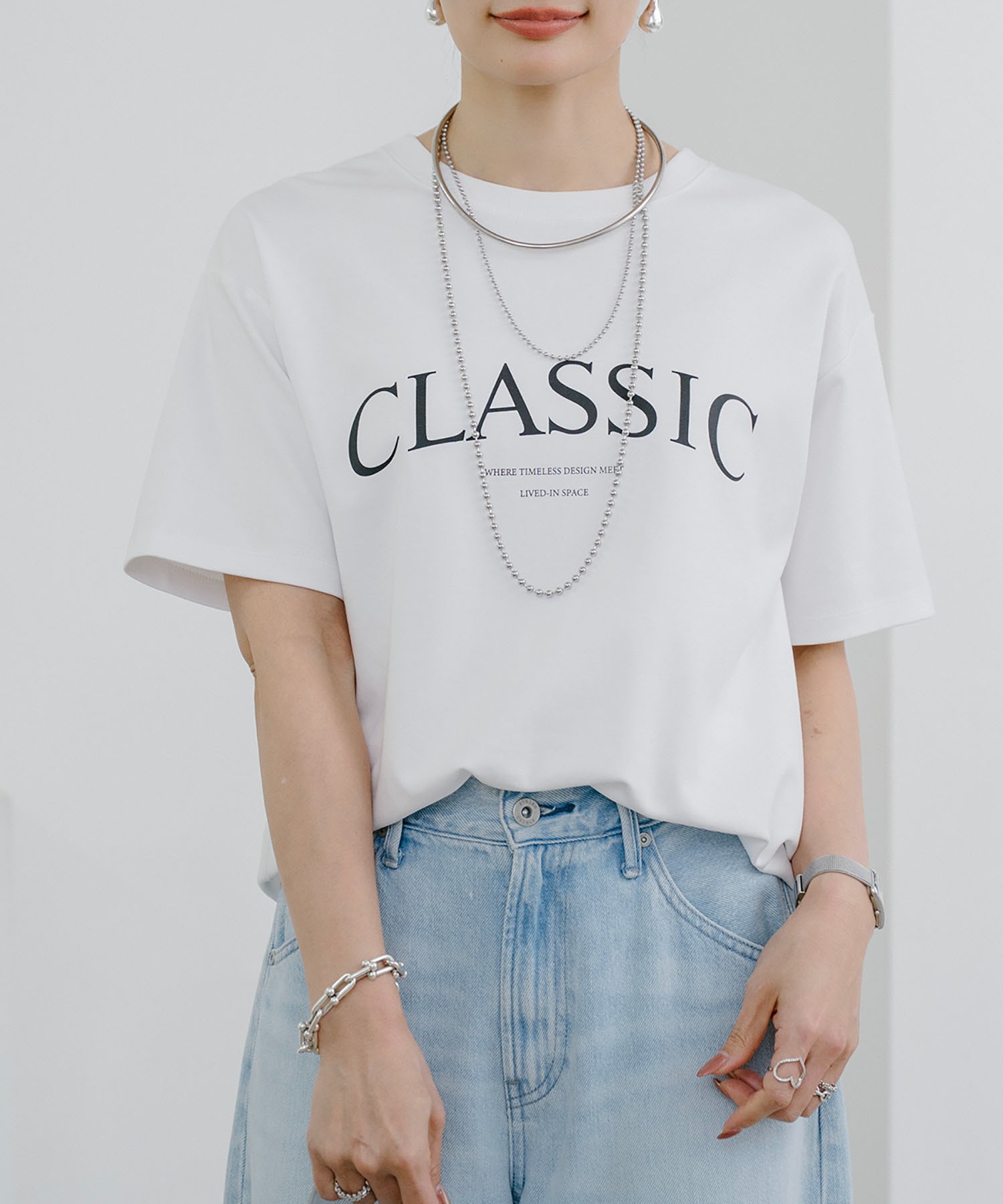 新色追加！】シルクタッチスムース大人ロゴプリントTシャツ Emma