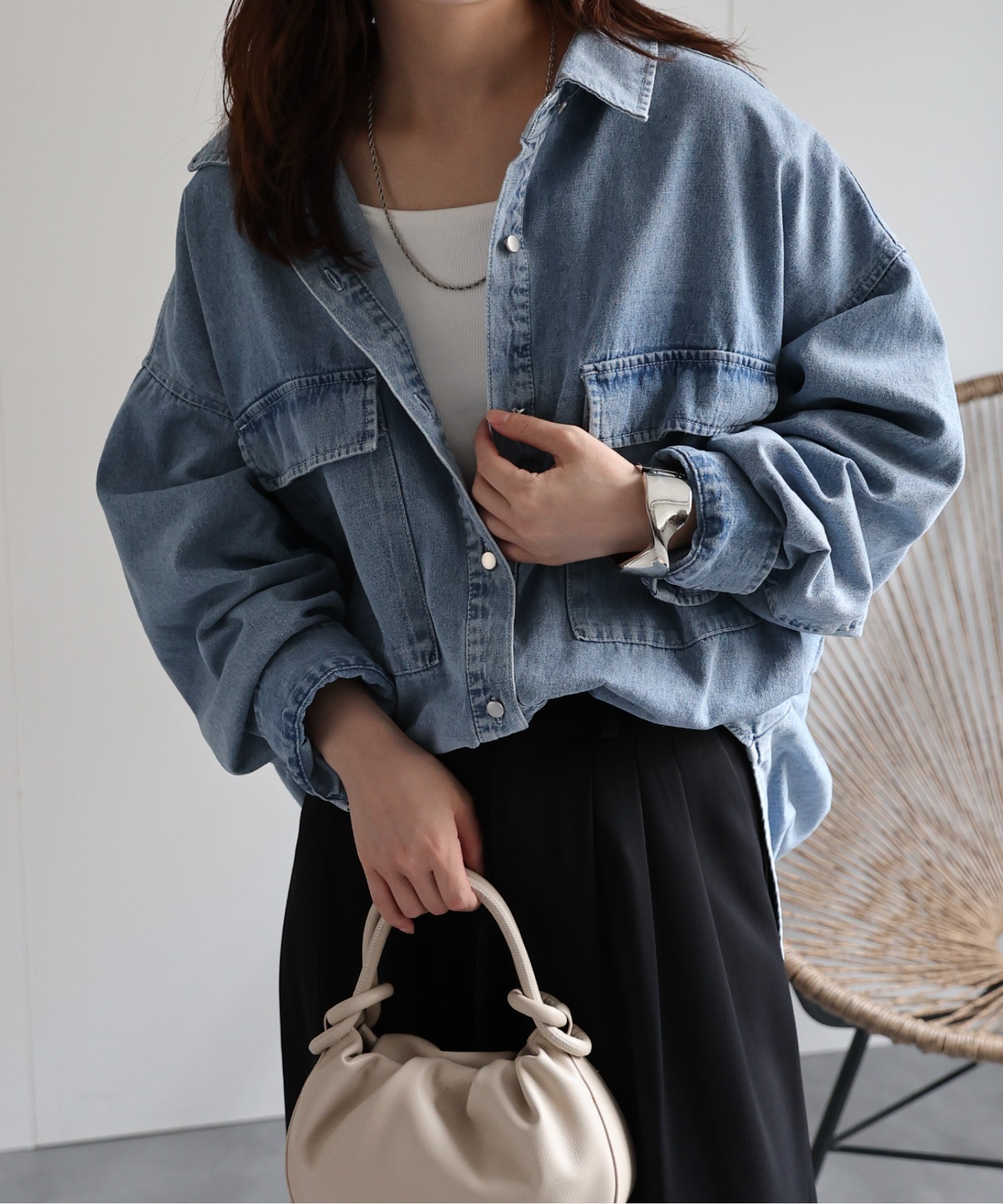 model:156㎝　着用サイズ:FREE
