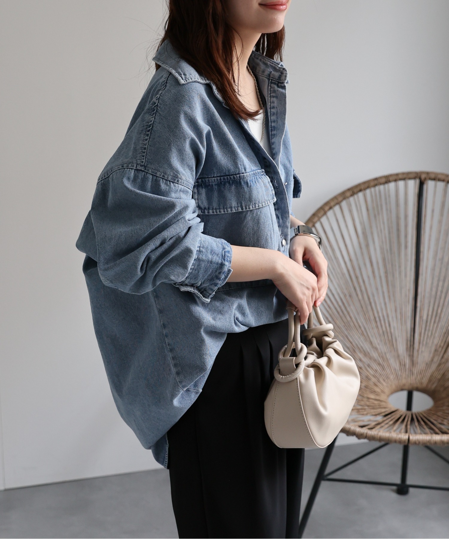 model:156㎝　着用サイズ:FREE