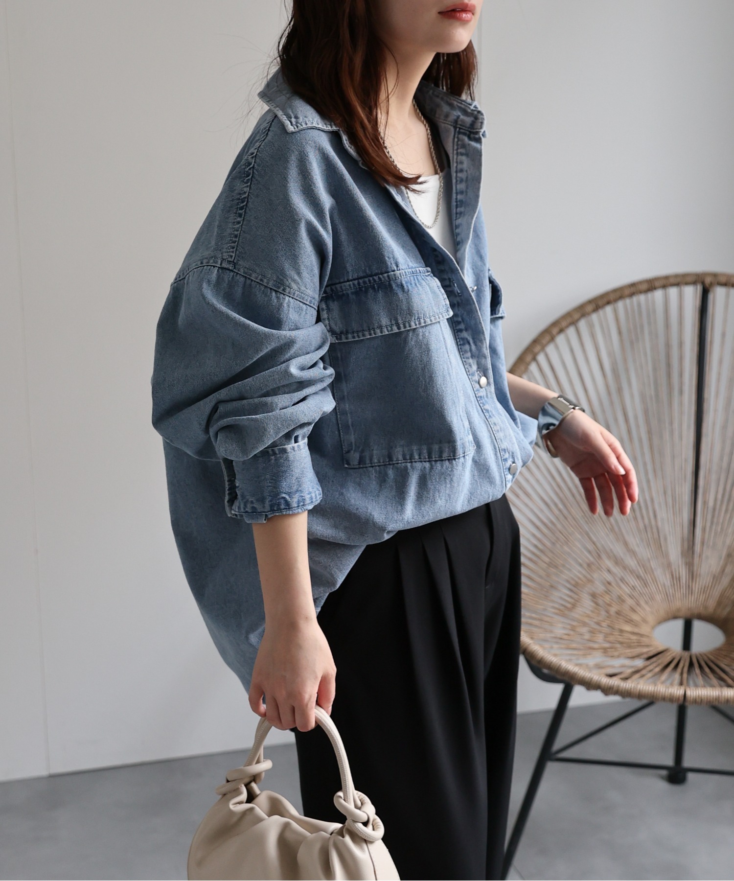 model:156㎝　着用サイズ:FREE