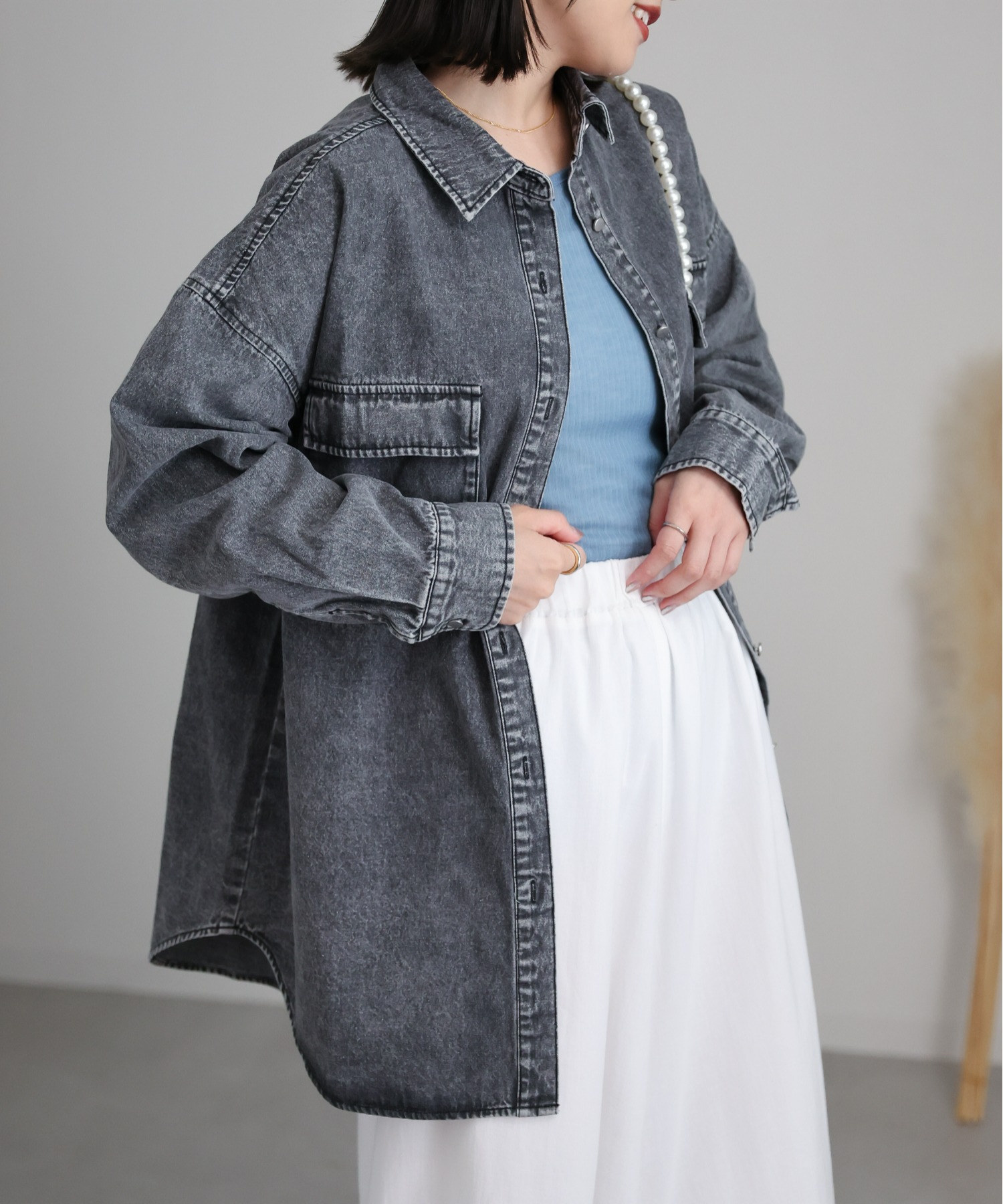 model:162㎝　着用サイズ:FREE
