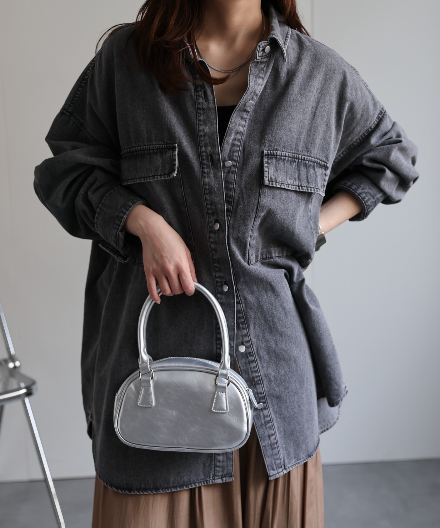 model:156㎝　着用サイズ:FREE