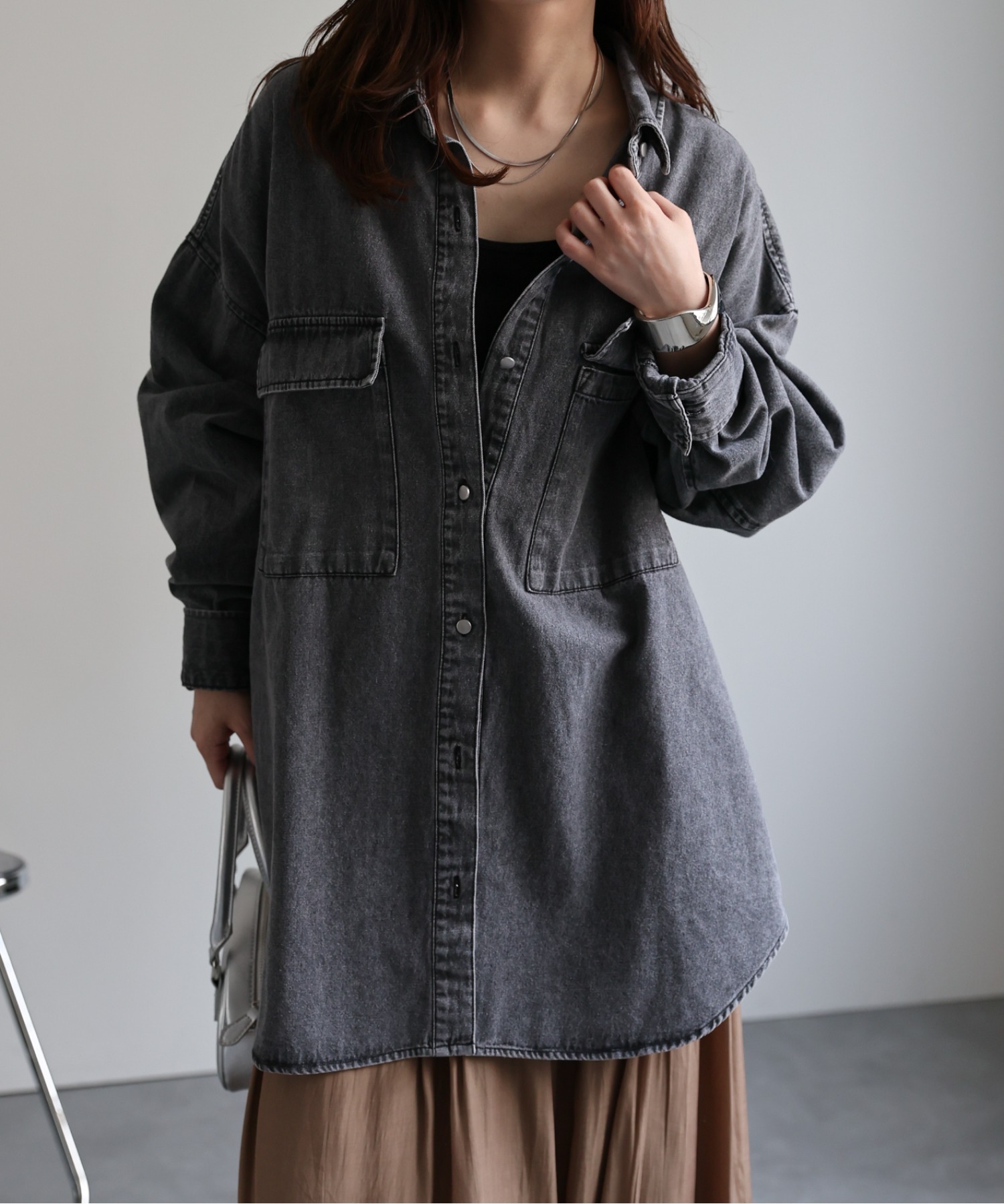 model:156㎝　着用サイズ:FREE