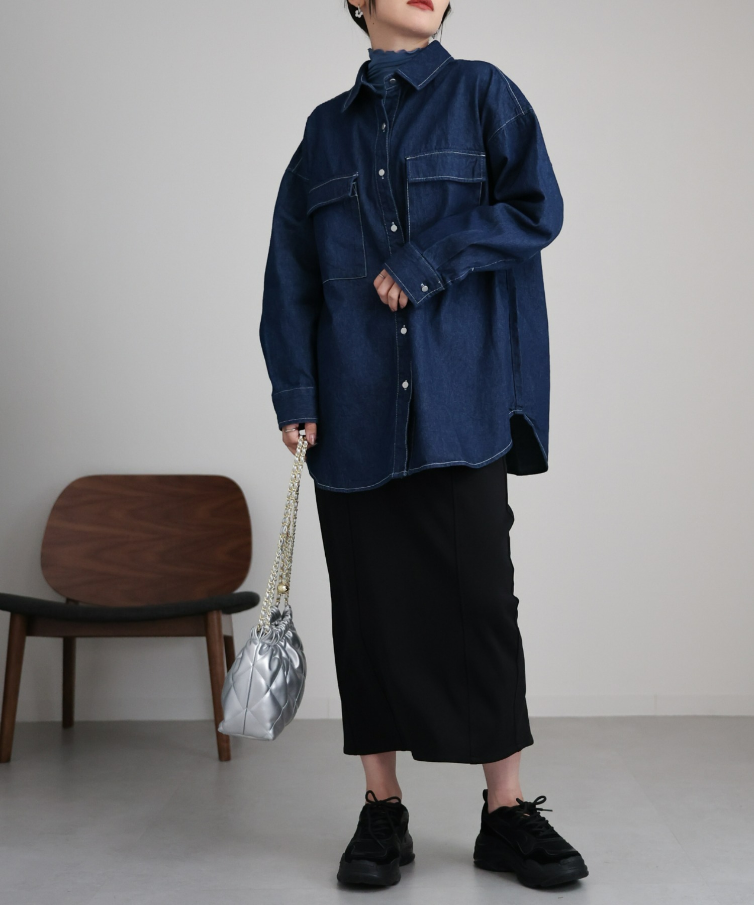 model:162㎝　着用サイズ:FREE